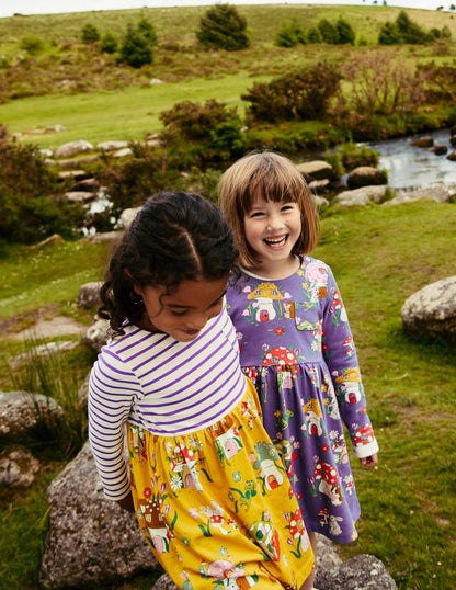 Hotchpotch Jersey Dress-Honeycomb Toadstool Village