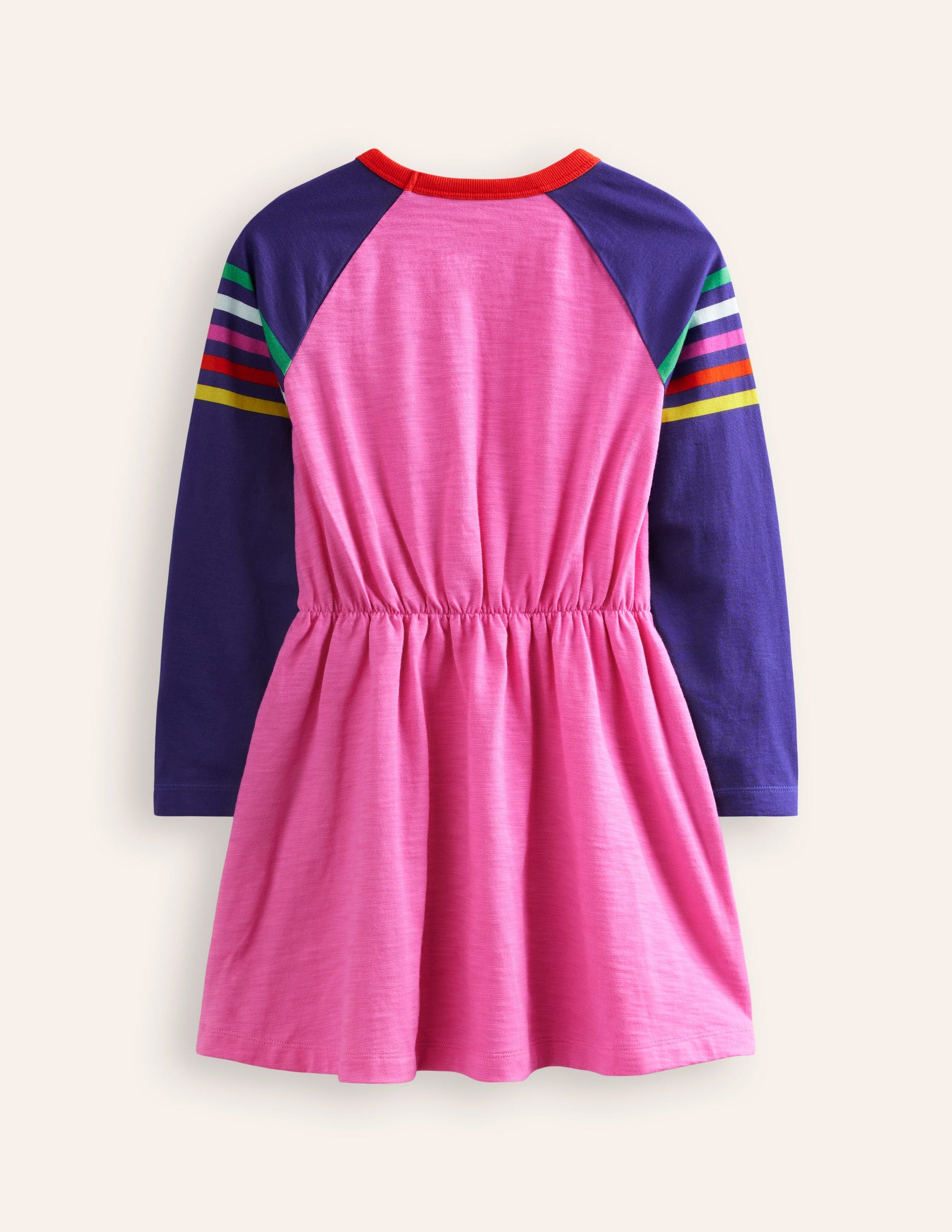Raglan Logo Dress-Tickled Pink Apple-2