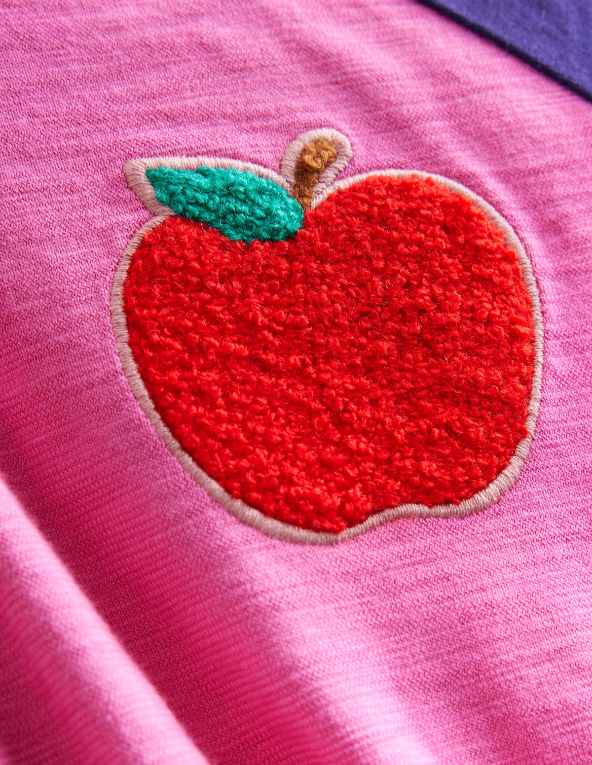 Raglan Logo Dress-Tickled Pink Apple - Image 3