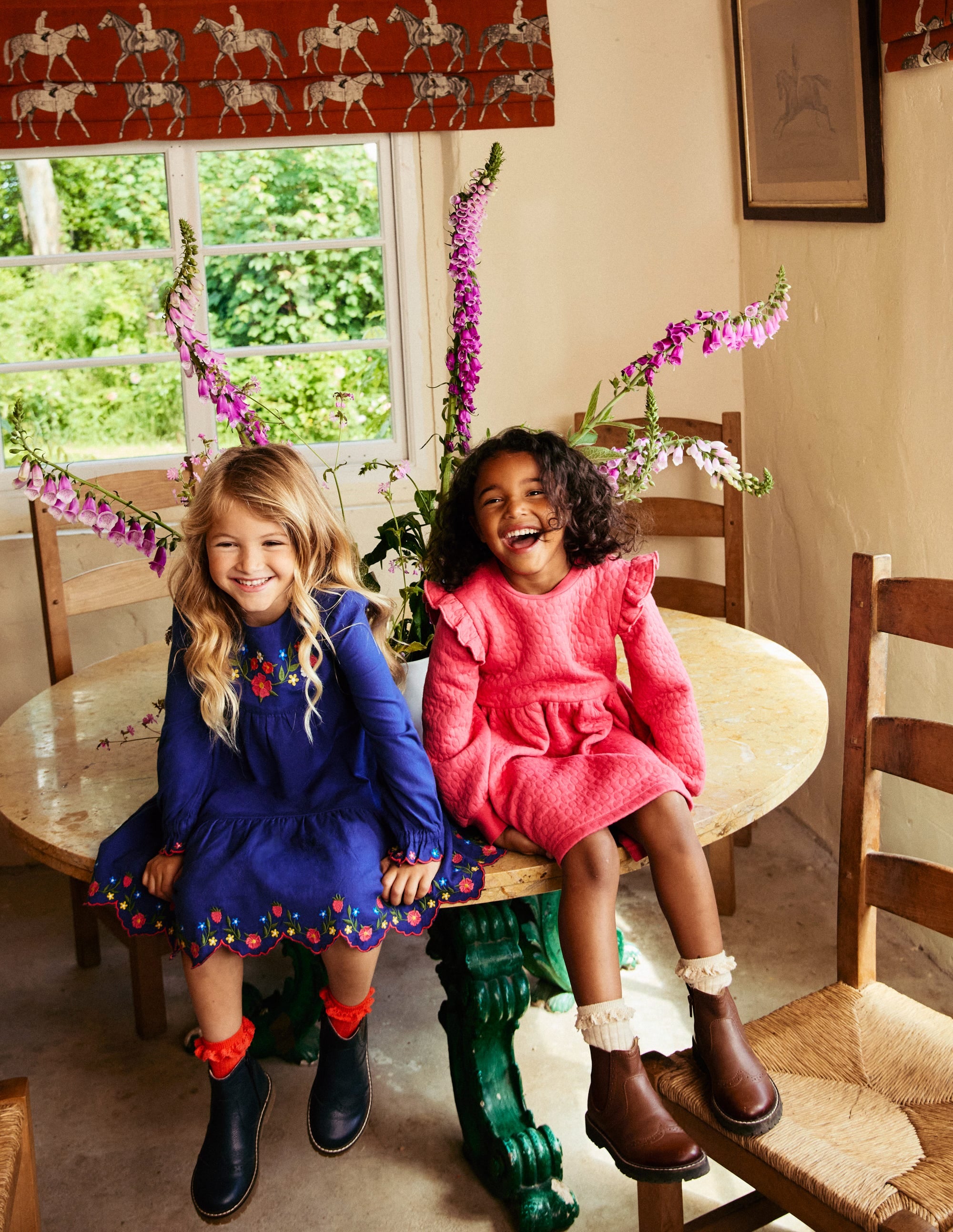 Aggie Flower Jacquard Dress-Rose Petal Pink - Image 4