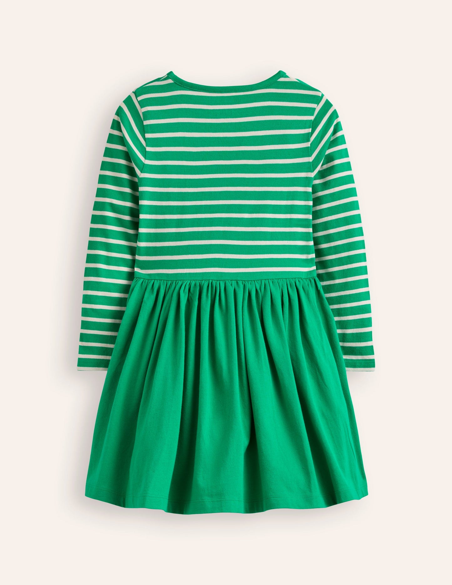 Appliqué Hem Jersey Dress-Bright Emerald Green Pets