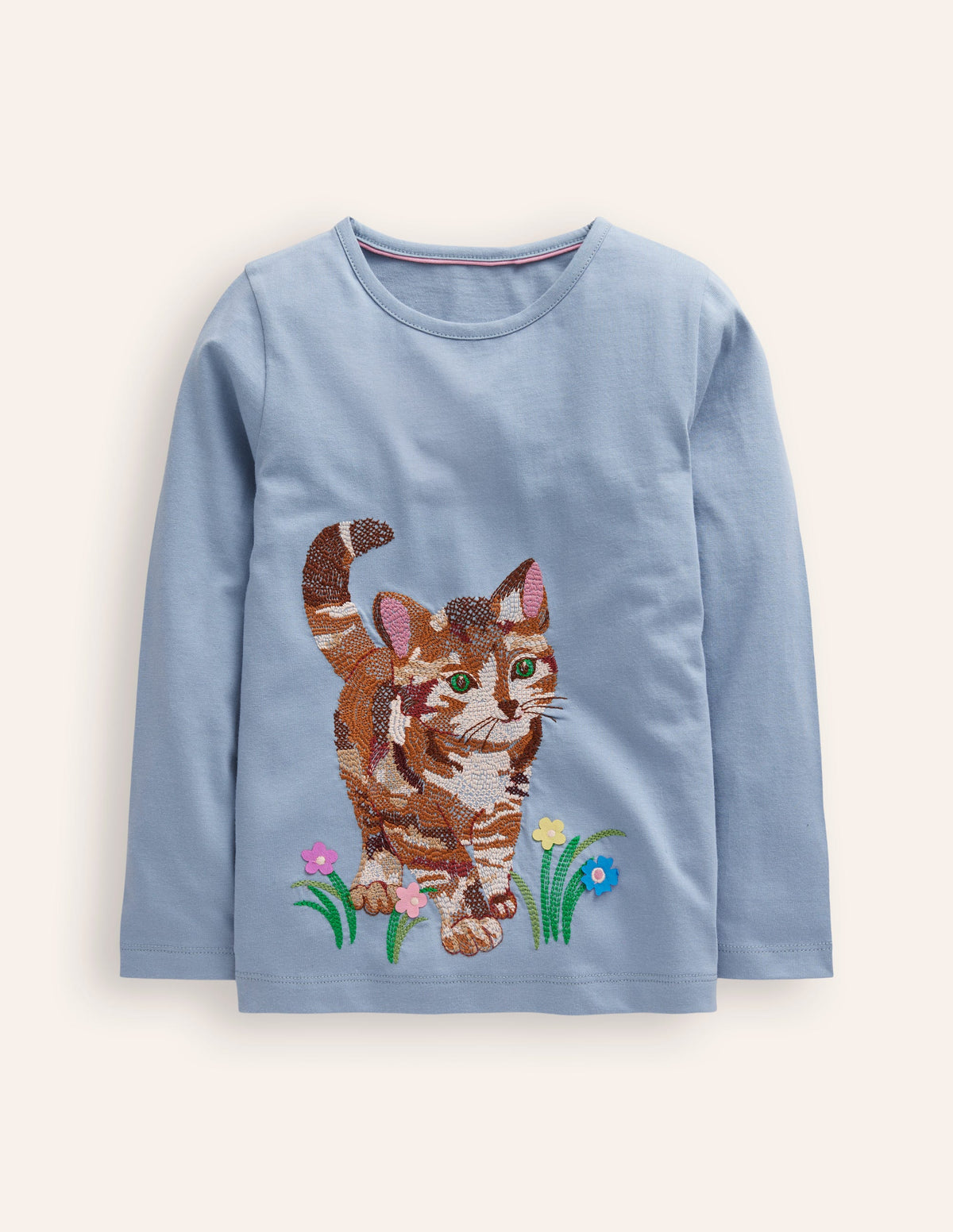 Superstitch T-Shirt-French Blue Cat - Image 1
