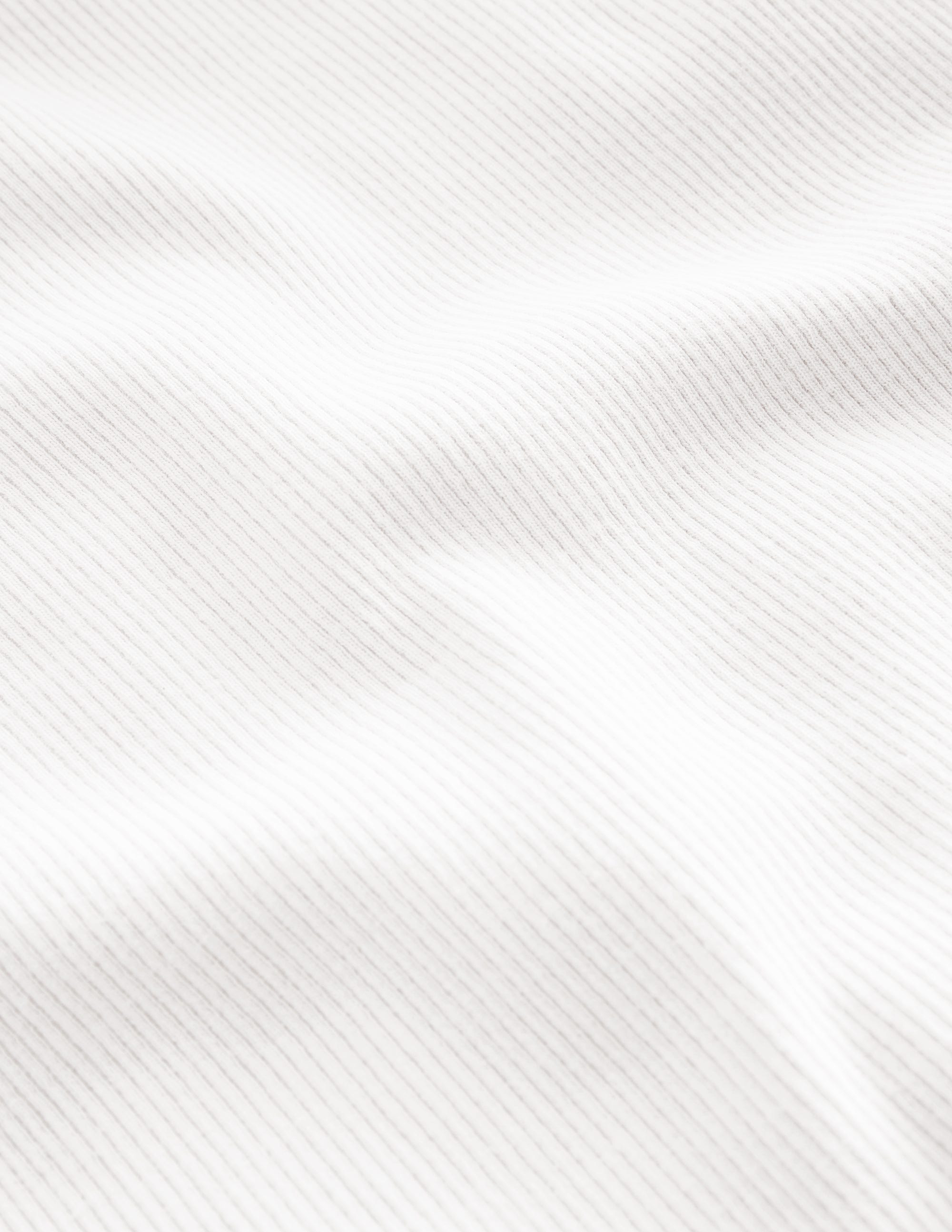 Ribbed Long Sleeve T-shirt-White - Image 3