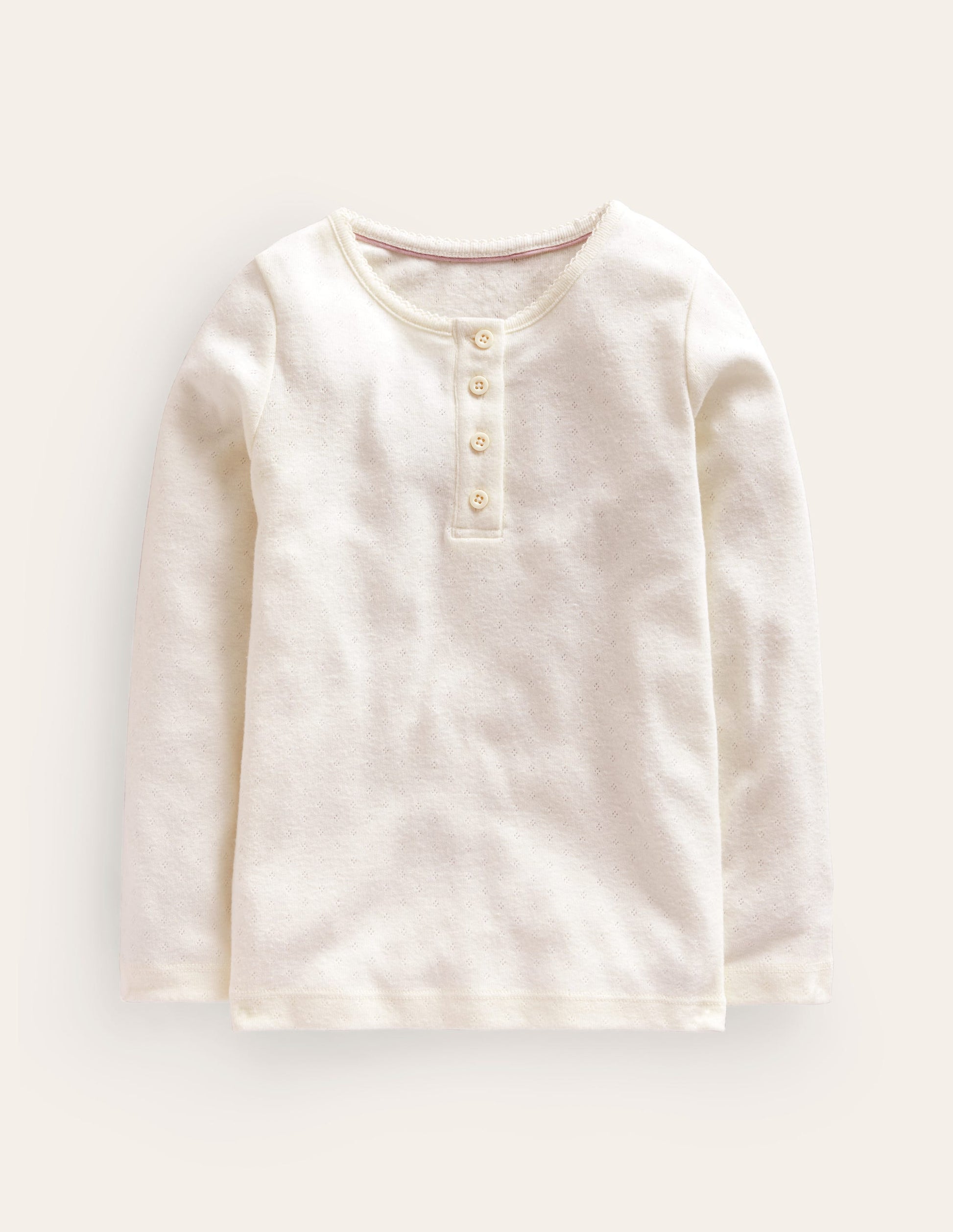 Henley Pointelle Top-Ivory-1