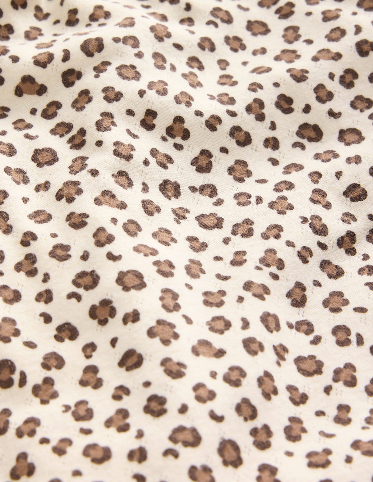 Long Sleeve Pointelle Top-Leopard - Image 3