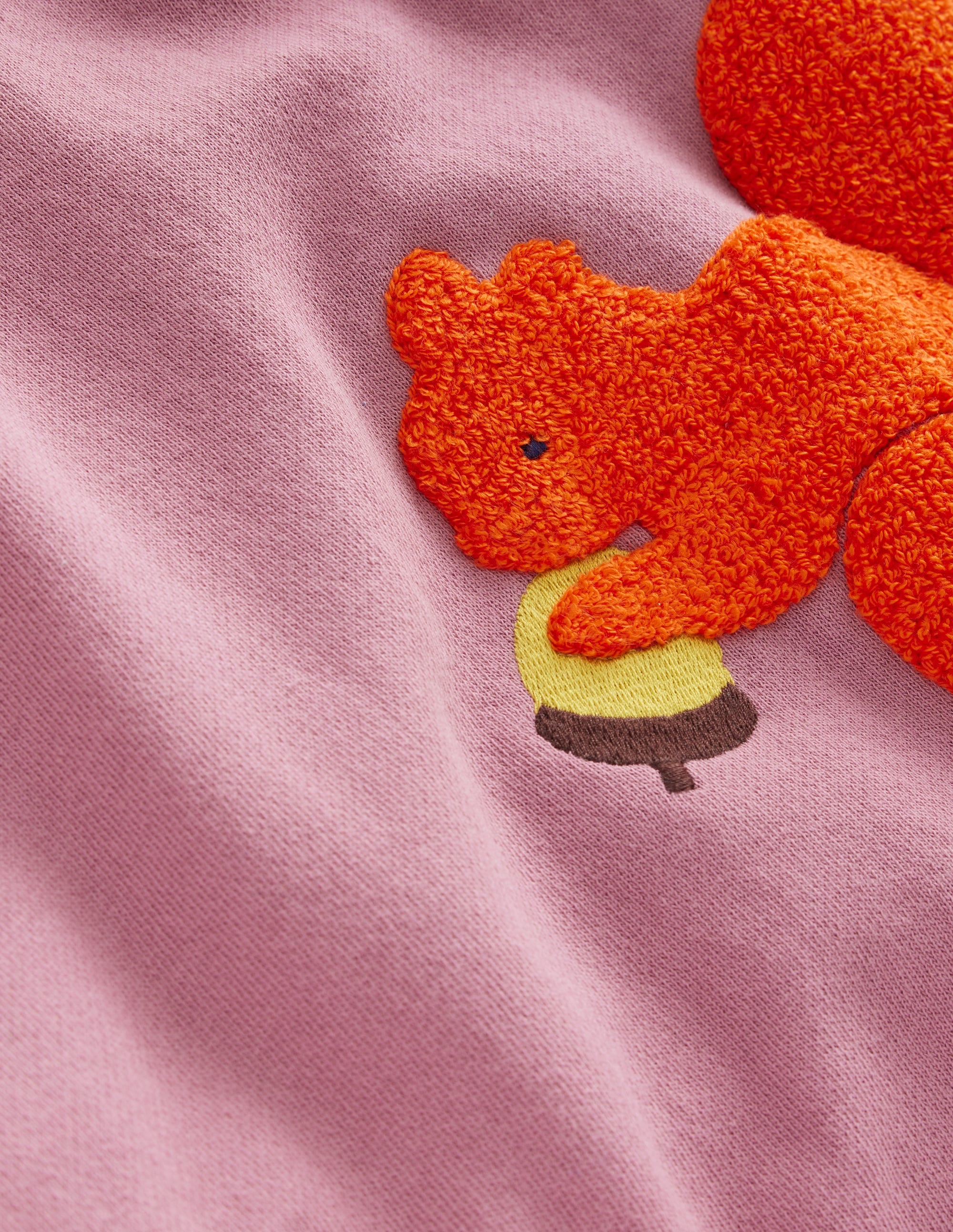 Appliqué Hoody-Soft Lavender Squirrel - Image 3