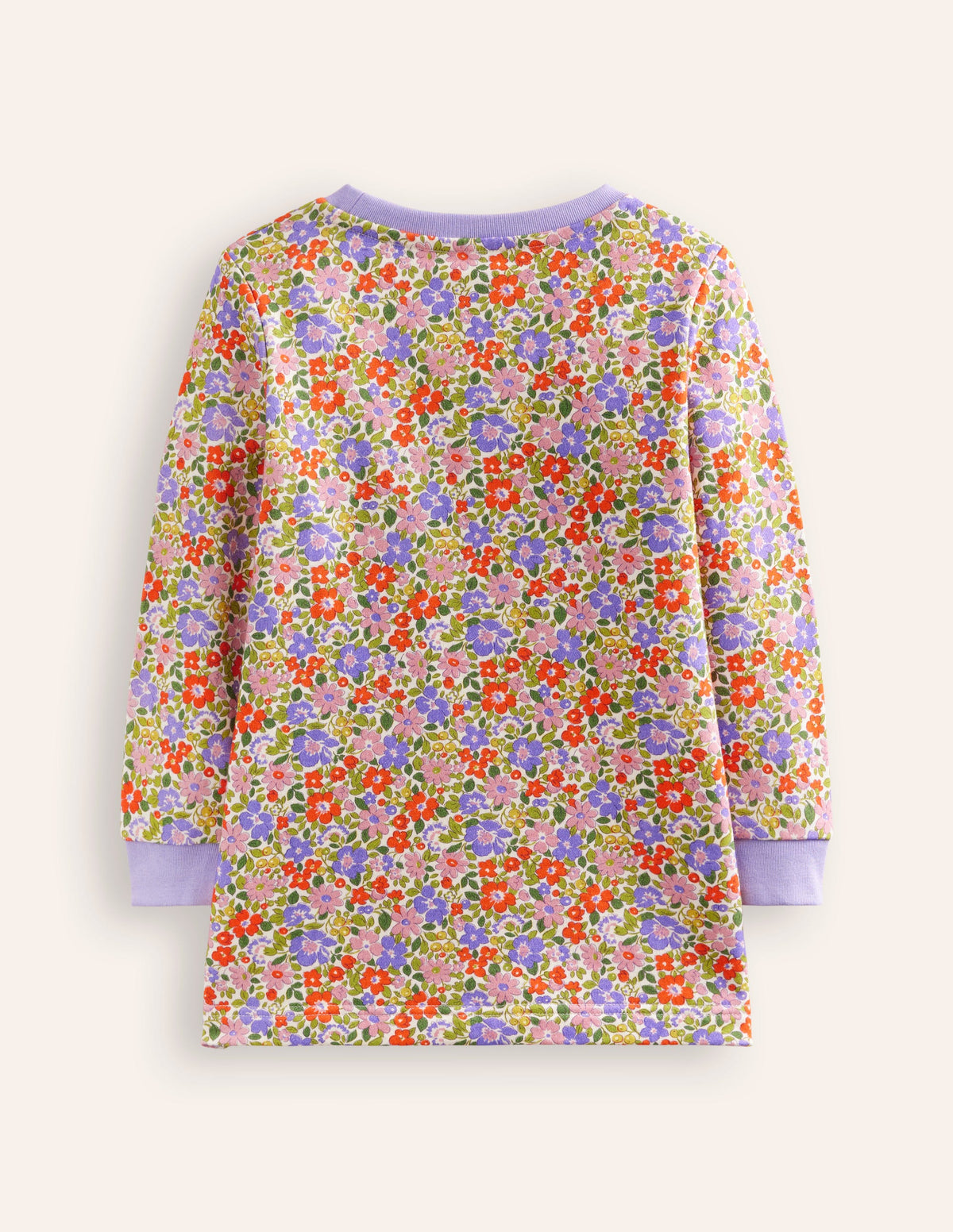Appliqué Bag Tunic-Aster Purple Flowerbed Pumpkin - Image 2