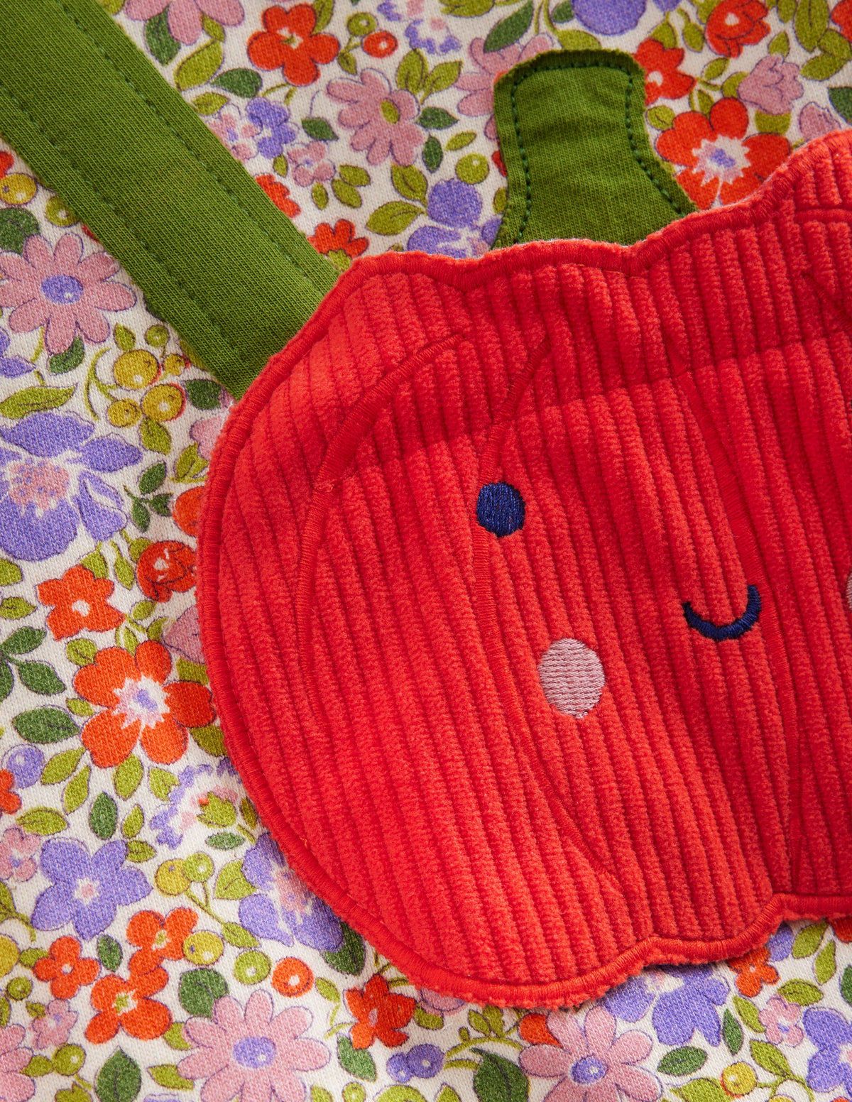 Appliqué Bag Tunic-Aster Purple Flowerbed Pumpkin - Image 3