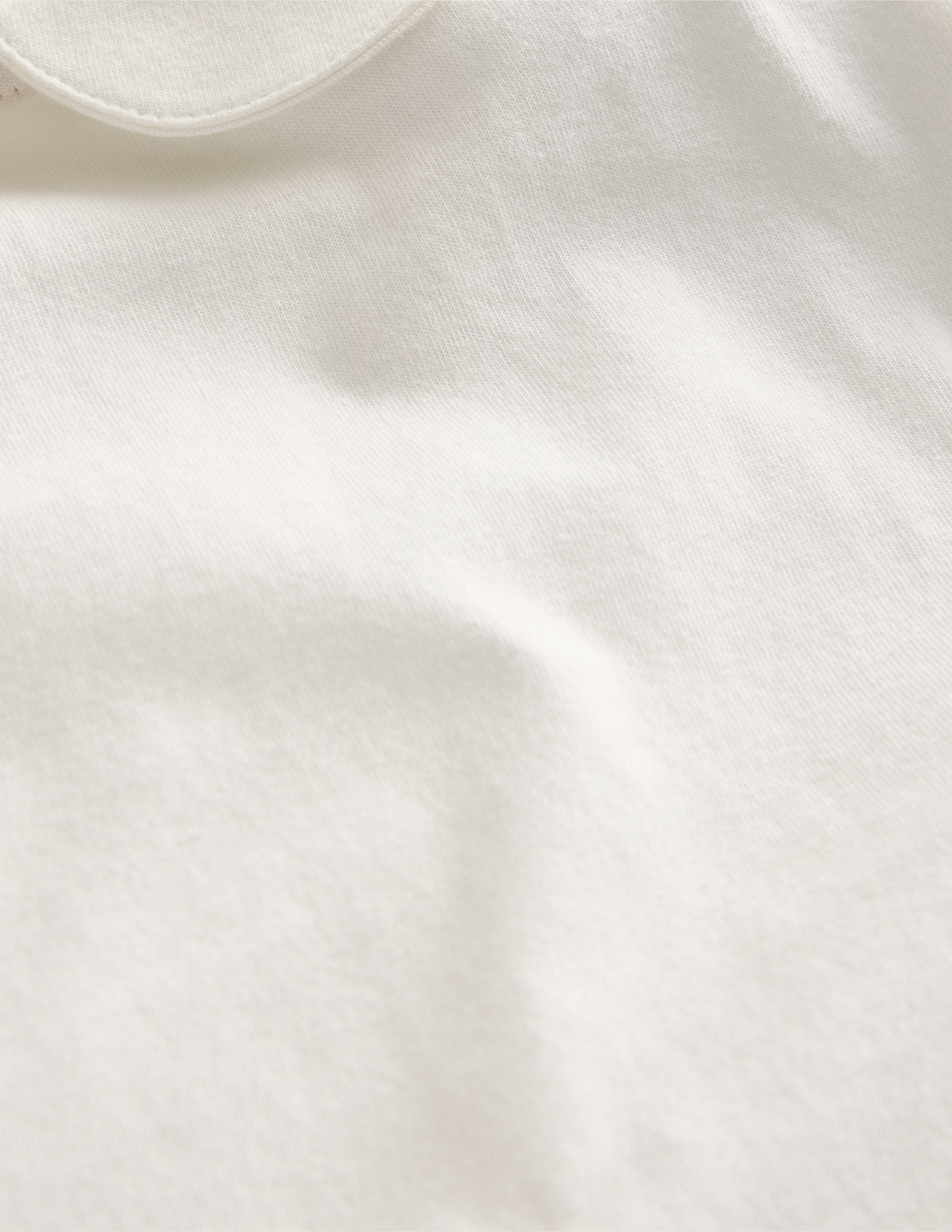 Collared Jersey Top-Ivory - Image 3