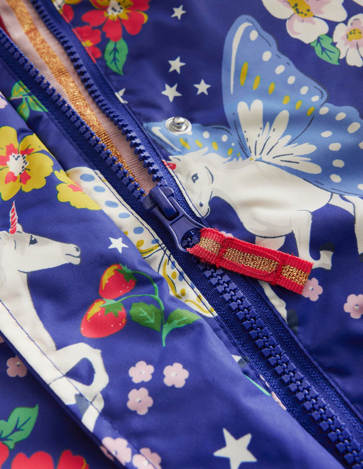 Sherpa Lined Anorak-Blue Enchanted Unicorn - Image 3