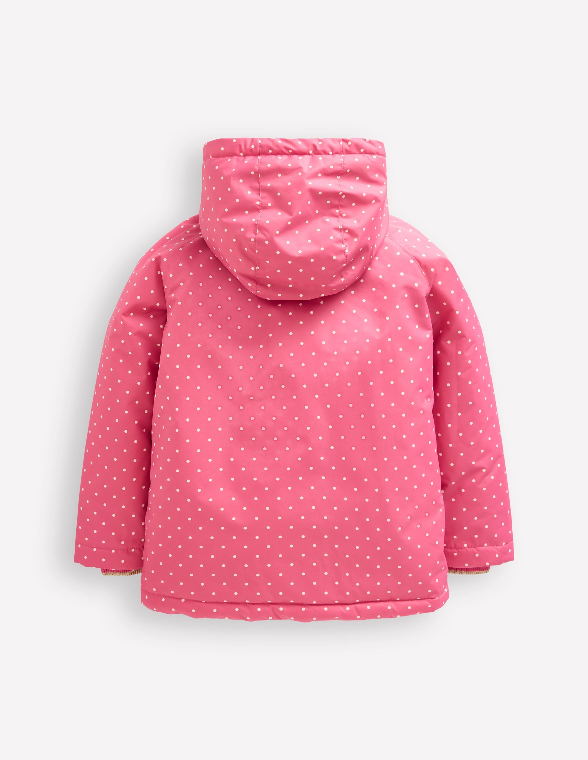 Sherpa Lined Anorak-Rose Pink Peeking Cats - Image 2