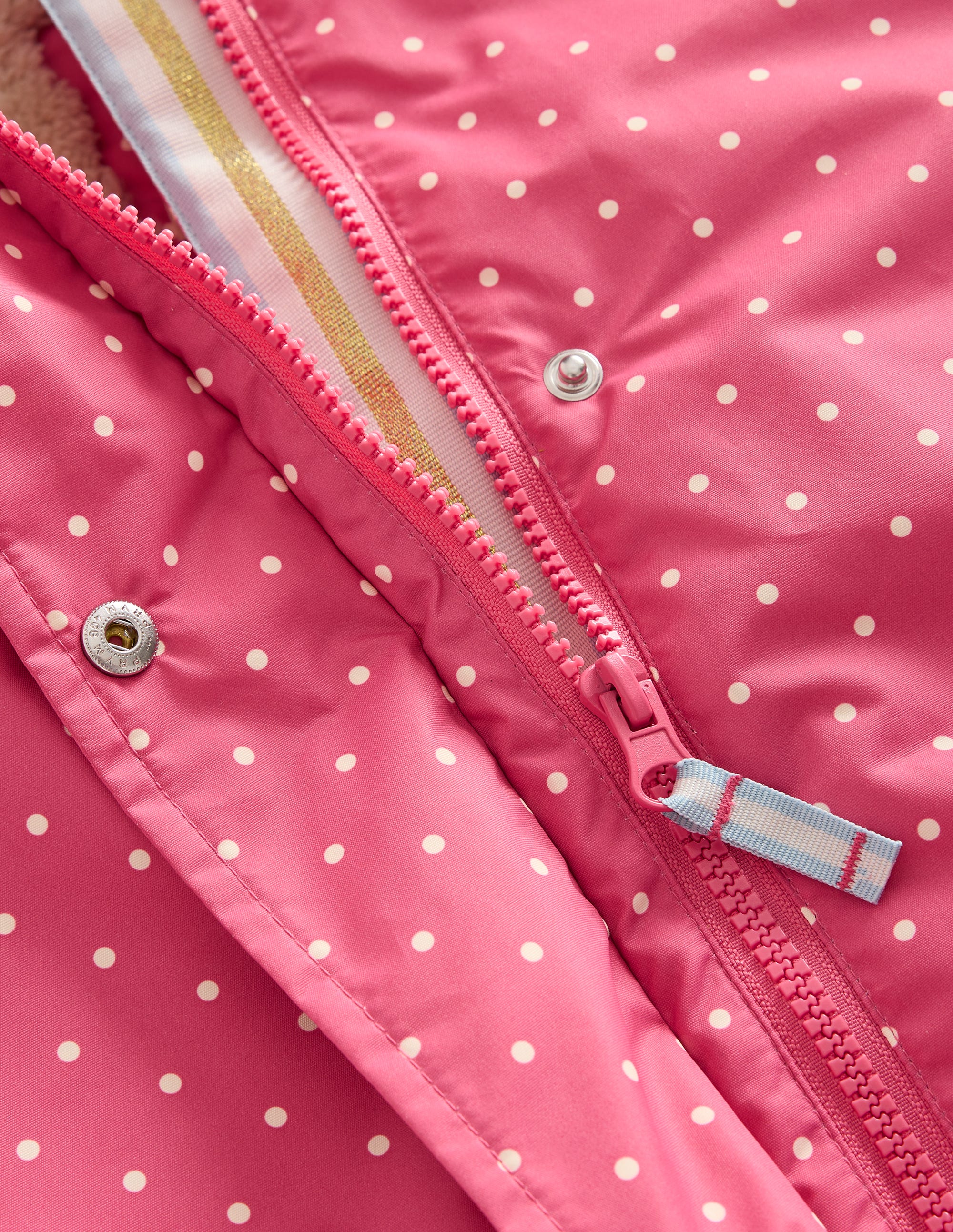 Sherpa Lined Anorak-Rose Pink Peeking Cats - Image 3