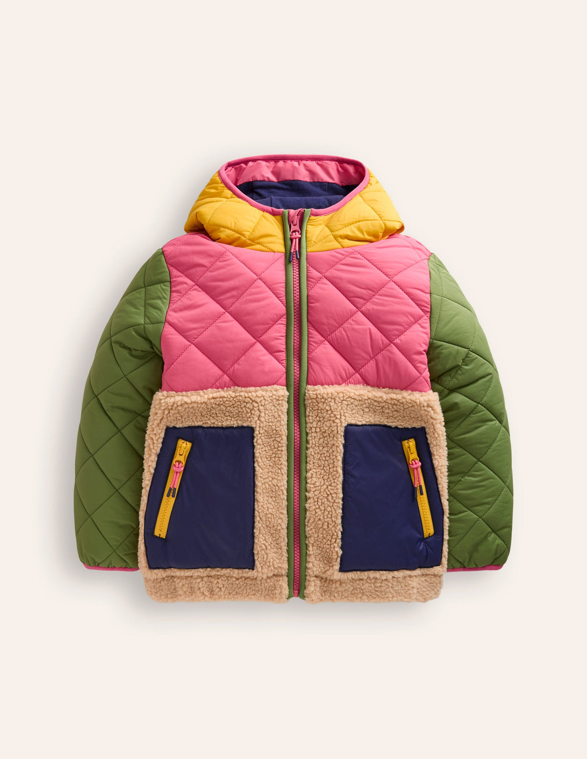 Annabelle Borg Mix Jacket-Multi Colourblock - Image 1