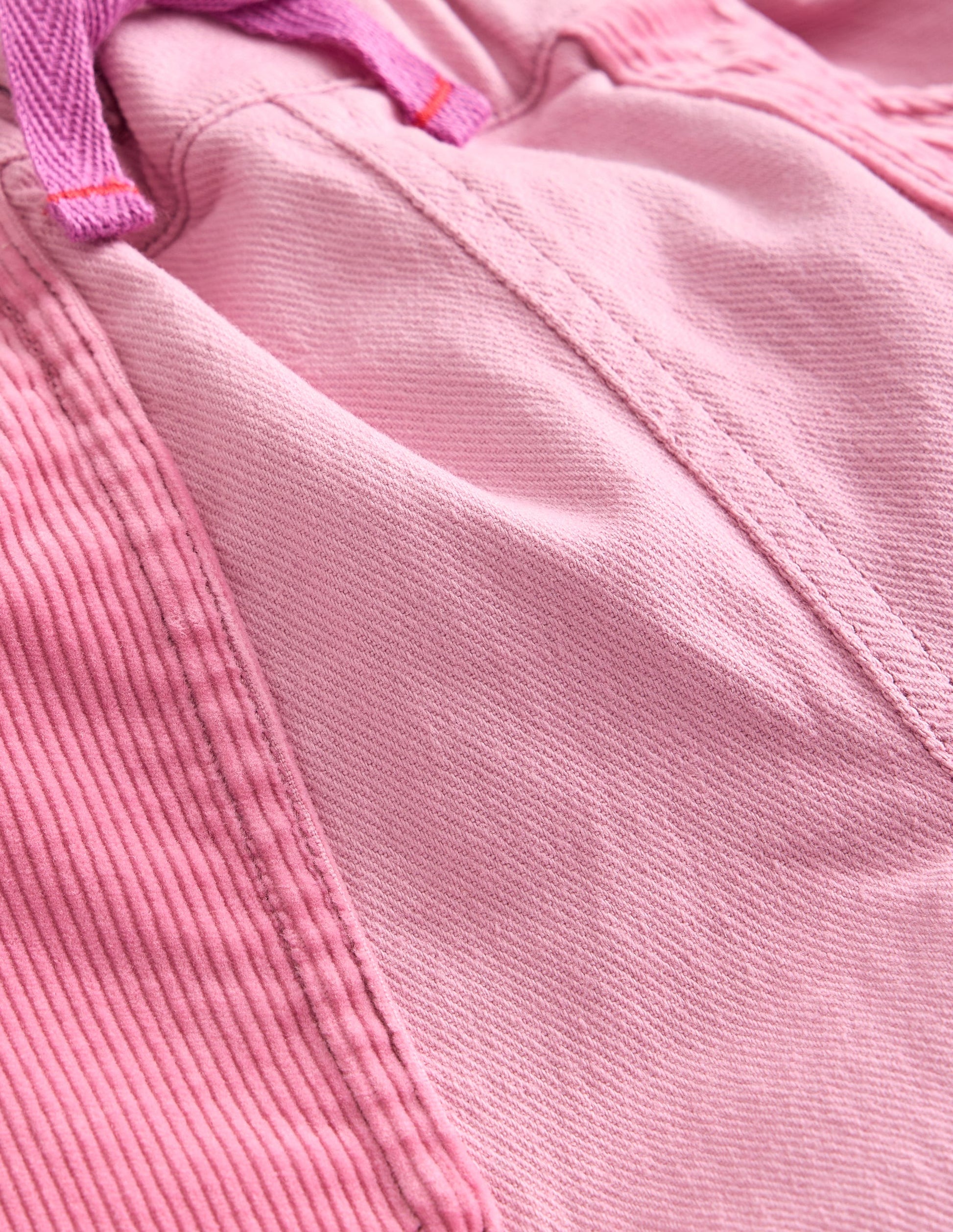 Cord Pocket Pull On Pants-Mauve Mist Pink-3