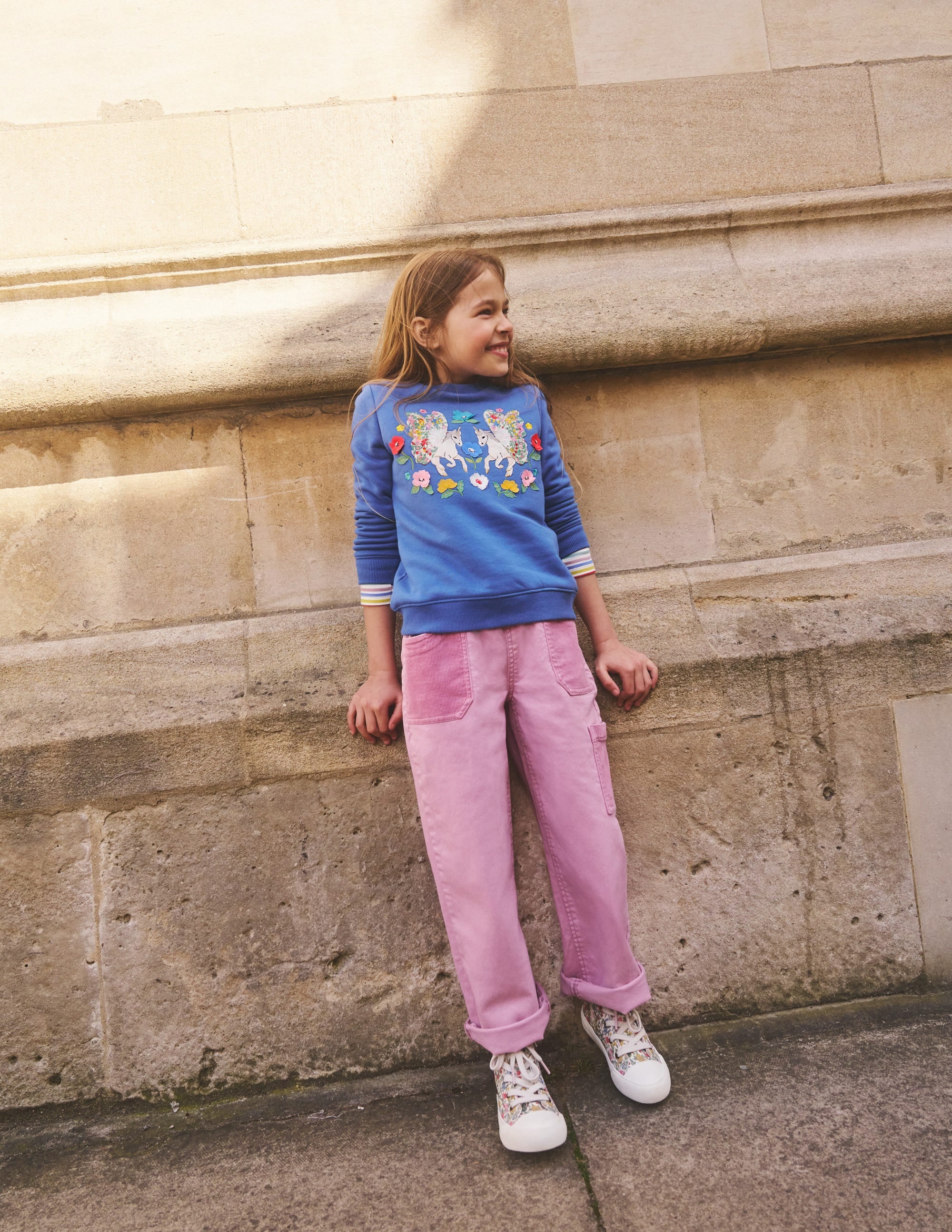 Cord Pocket Pull On Pants-Mauve Mist Pink - Image 4
