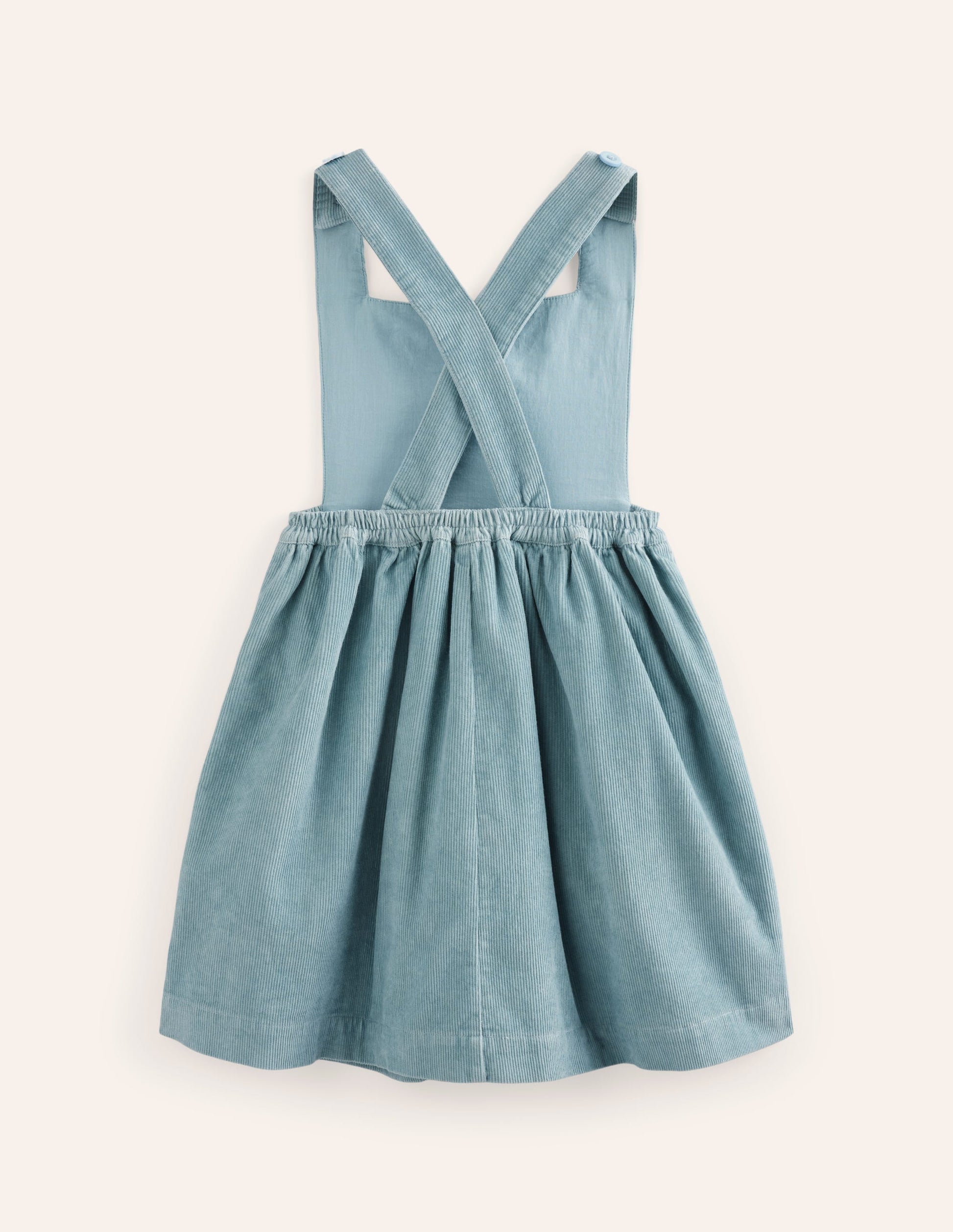 Lucilla Pinafore Dress-Vintage Blue Bunnies-2