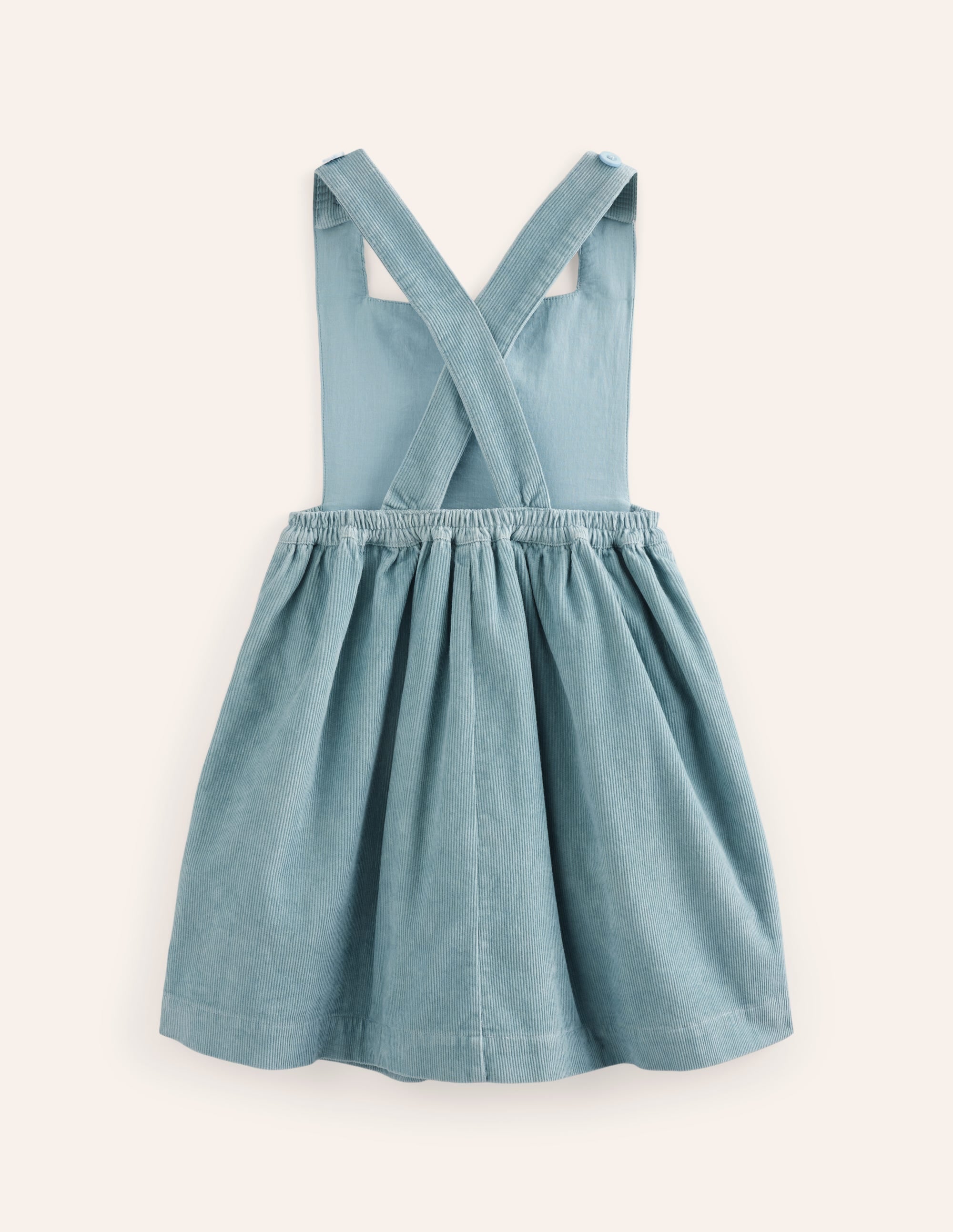 Lucilla Pinafore Dress-Vintage Blue Bunnies - Image 2