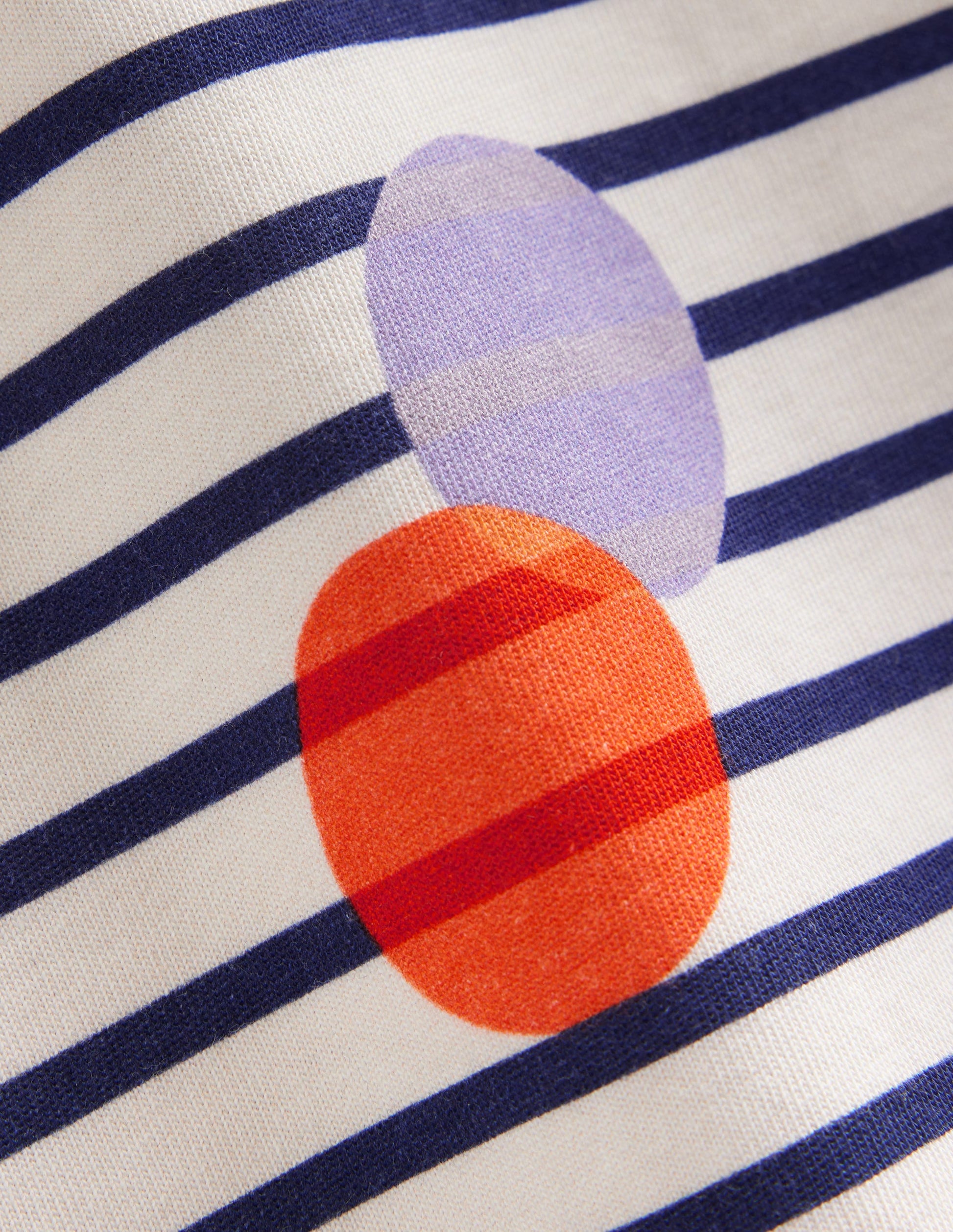 Fun Breton Dress-Multi Spot Stripe-3