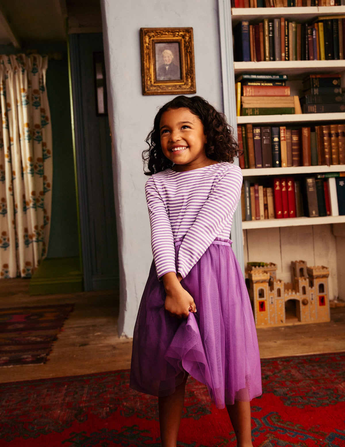 Pointelle Cotton Cardigan-Purple Berry Smoothie-4