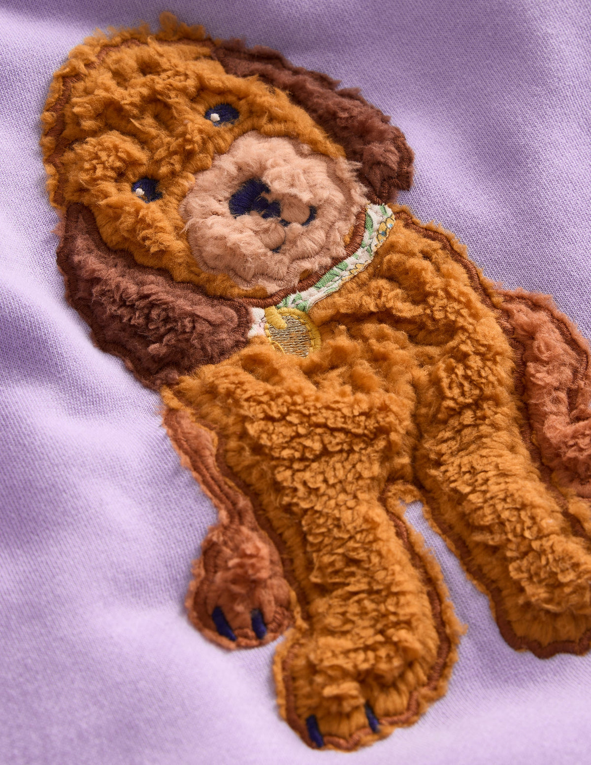 Appliqué Sweatshirt-Misty Lavender Dog - Image 4