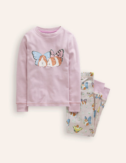 Snug Long John Pajamas-Fairy Guinea Pigs