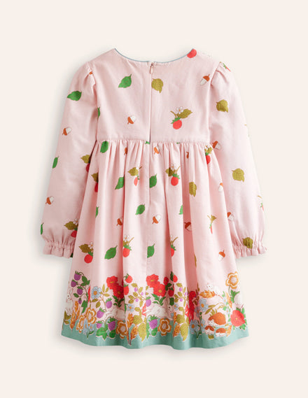 Bess Cosy Smocked Dress-French Pink Autumn Friends