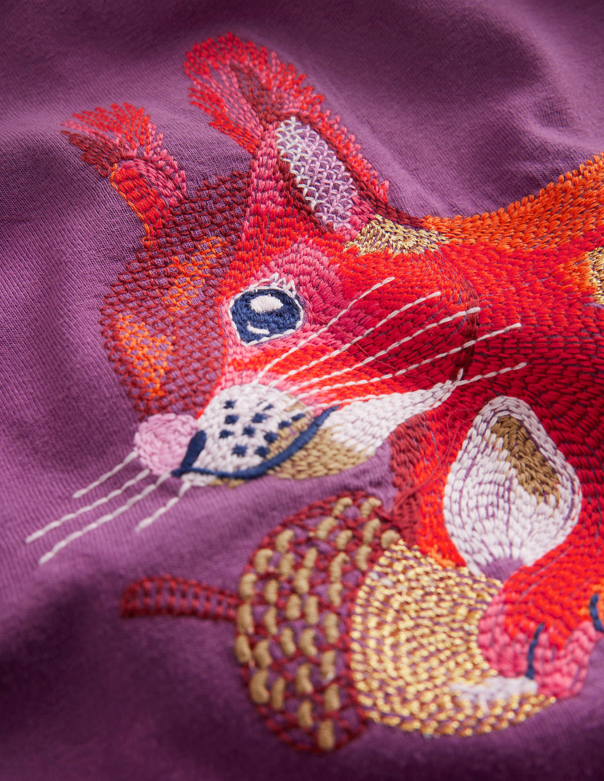 Front & Back T-shirt-Bramble Purple Squirrel - Image 3