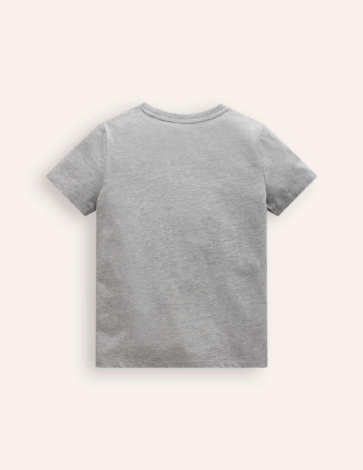 Appliqué Motif T-shirt-Grey Marl - Image 5