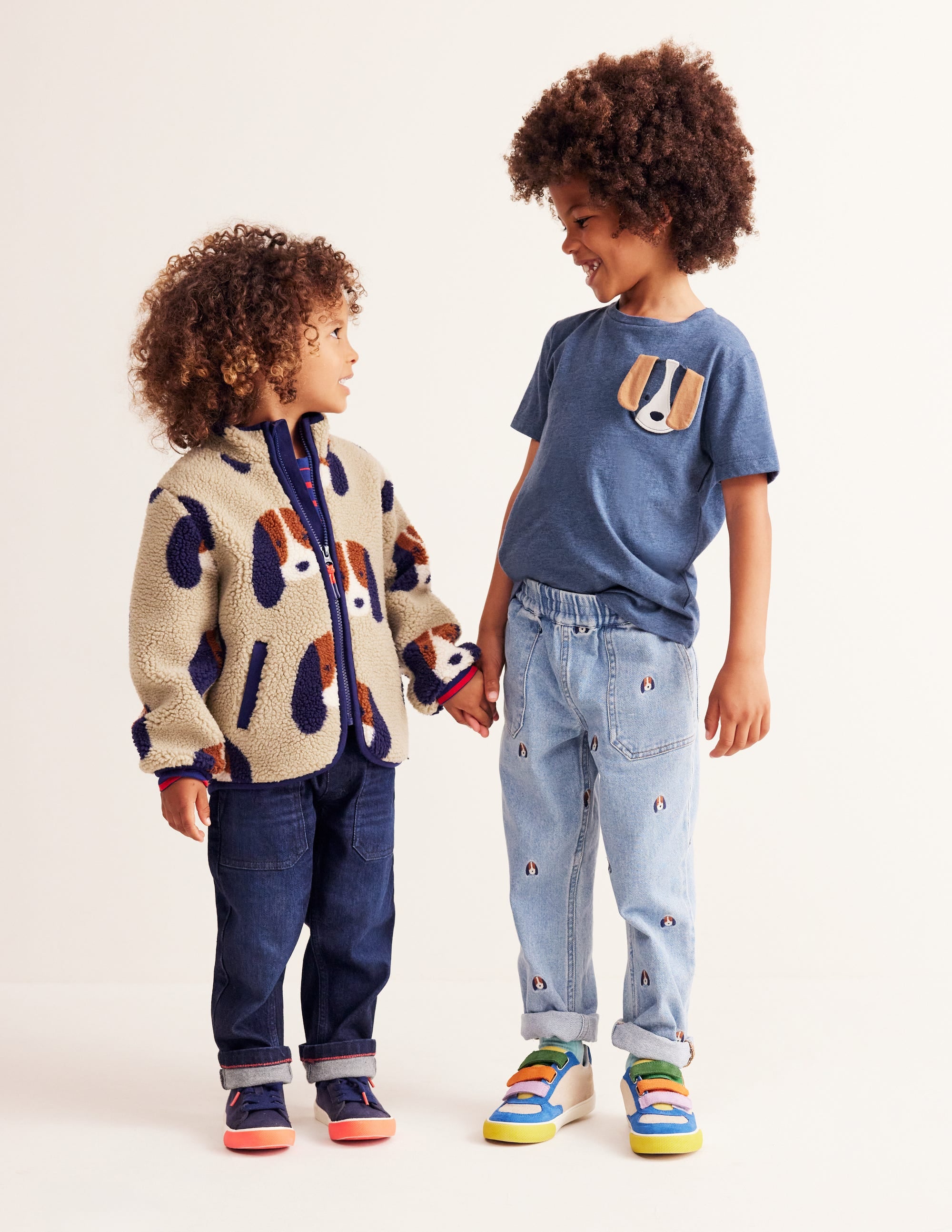 Appliqué Motif T-shirt-Starboard Blue Marl - Image 1