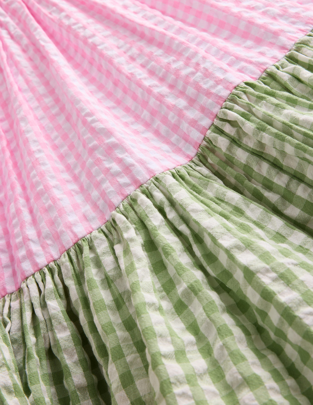 Hotchpotch Tiered Twirly Dress-Gingham Hotchpotch - Image 3