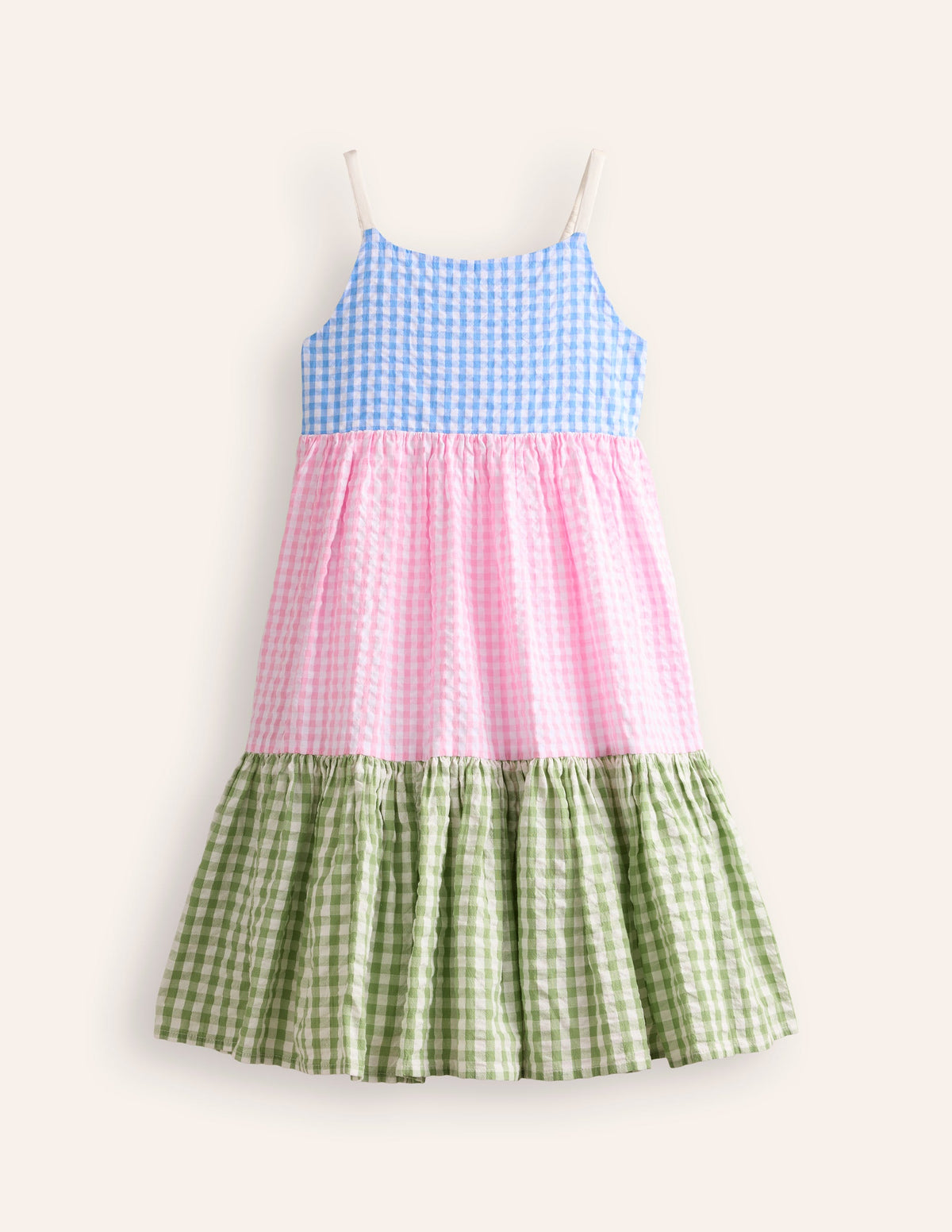 Hotchpotch Tiered Twirly Dress-Gingham Hotchpotch-1