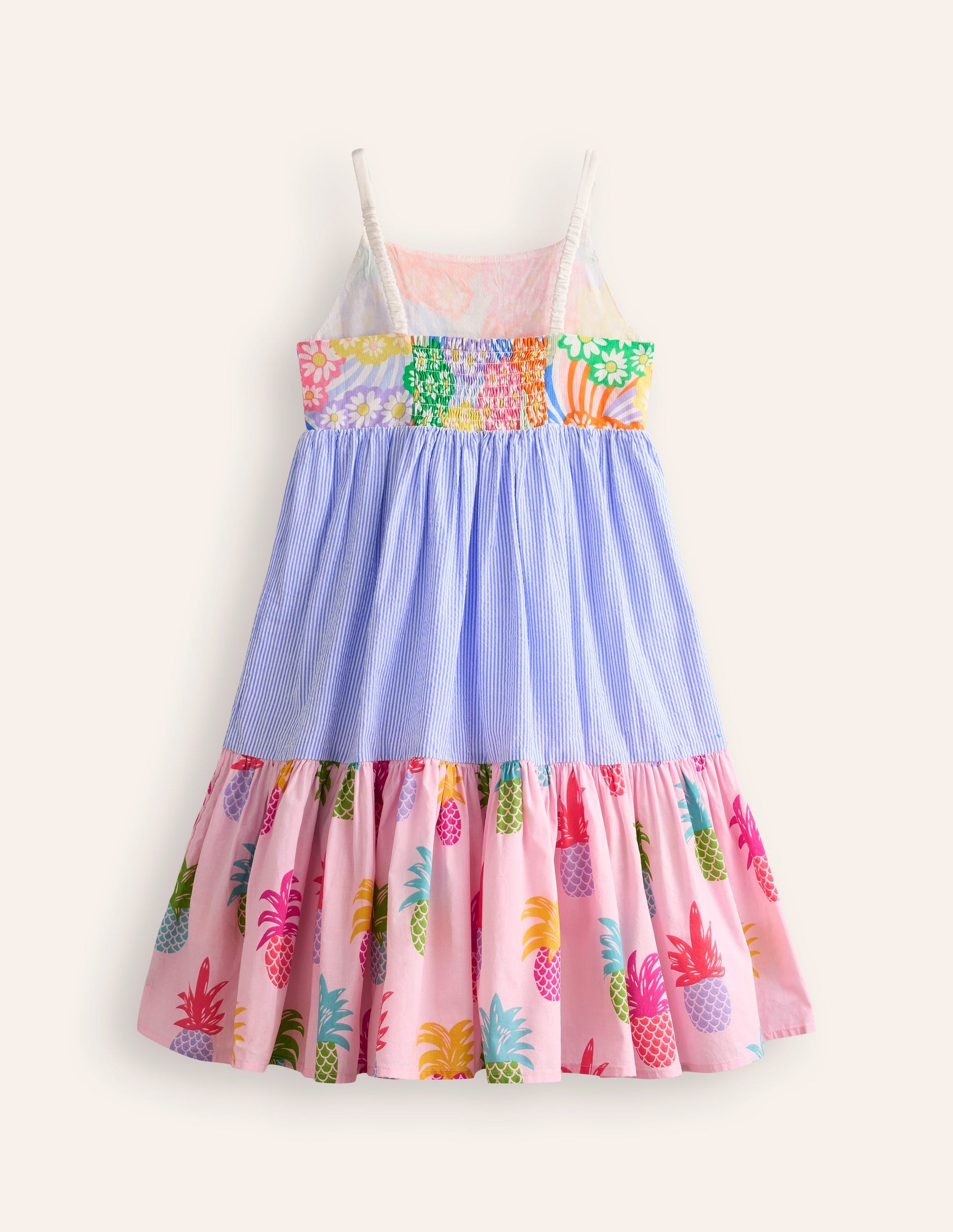 Hotchpotch Tiered Twirly Dress-Pink Pineapple Hotchpotch-2
