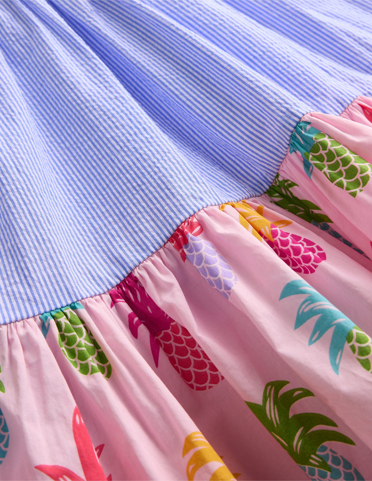 Hotchpotch Tiered Twirly Dress-Pink Pineapple Hotchpotch-3