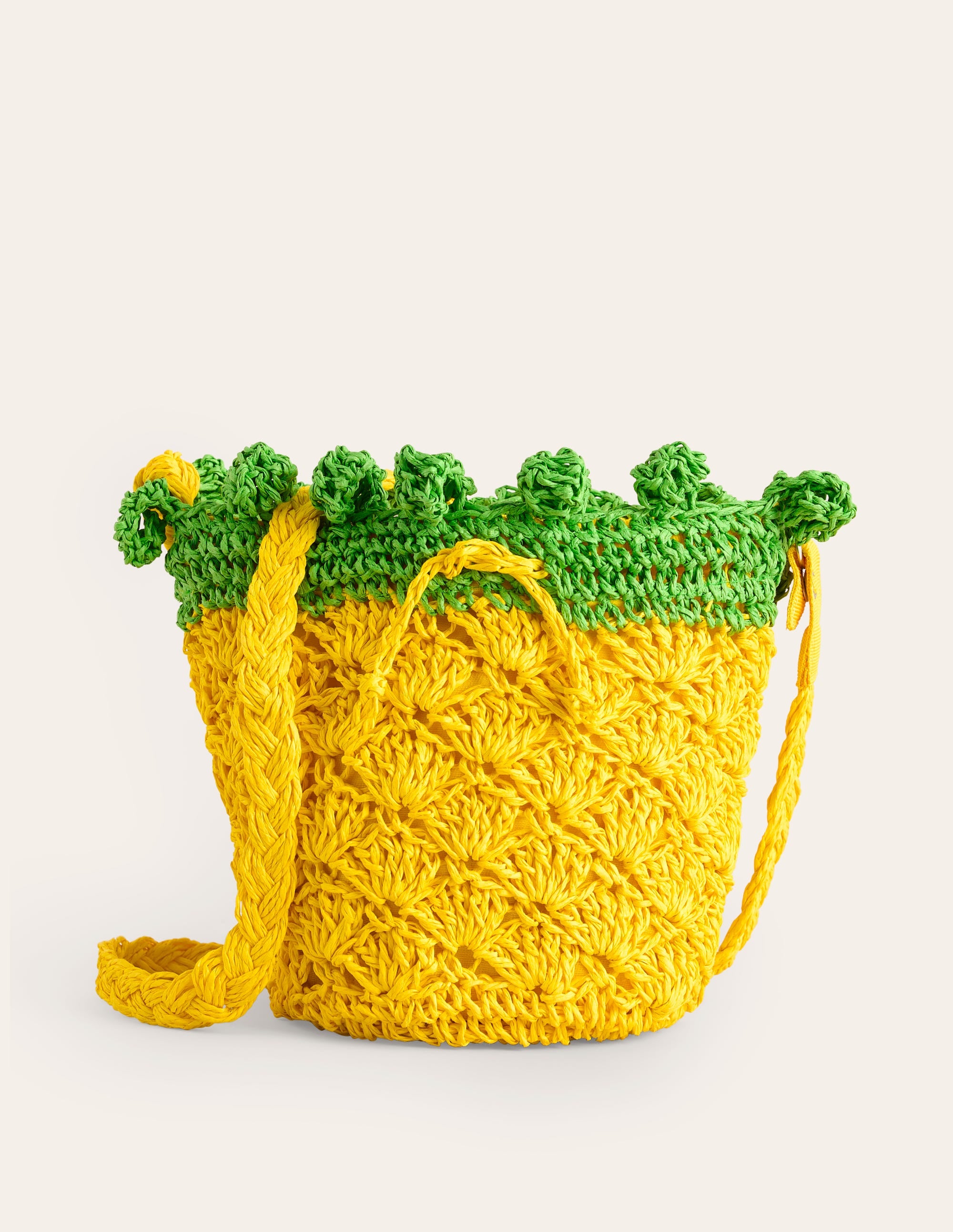 Crochet Fruit Bag-Pineapple Yellow - Image 1