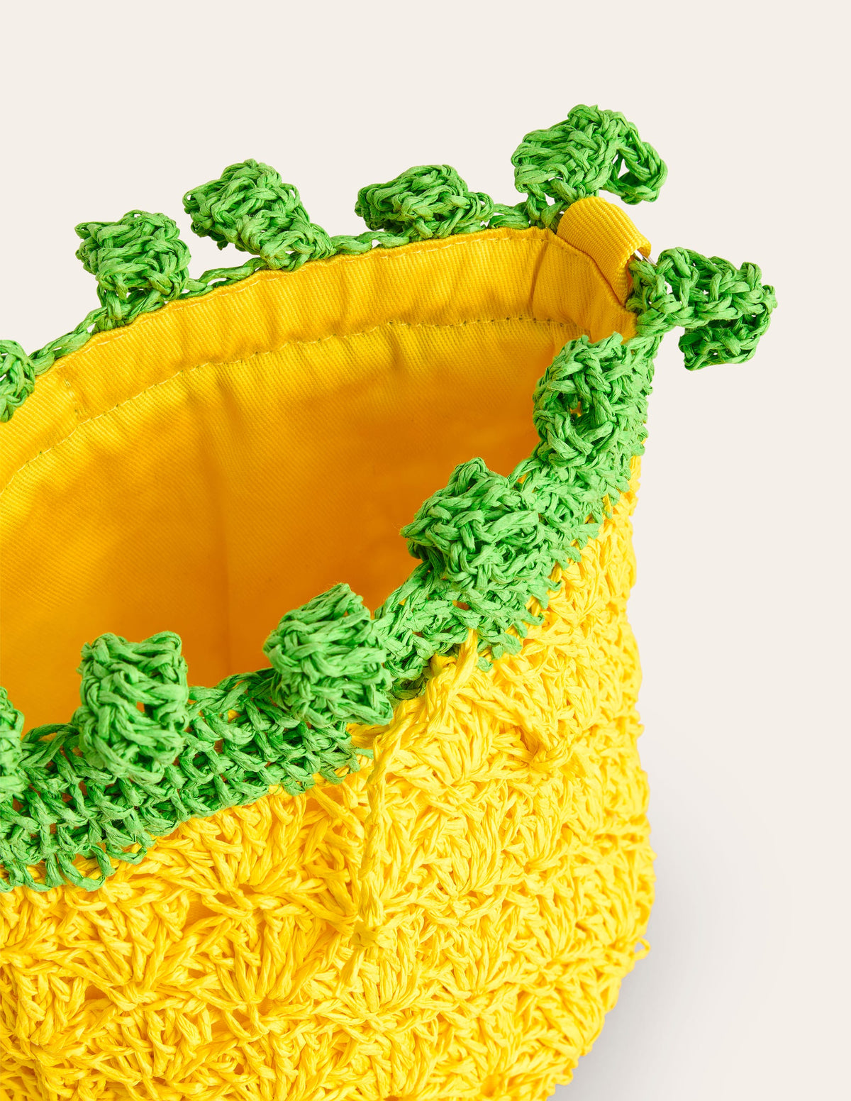 Crochet Fruit Bag-Pineapple Yellow - Image 2