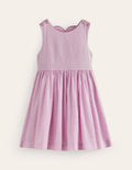 Appliqué Back Dress-Sugared Almond Pink Flower
