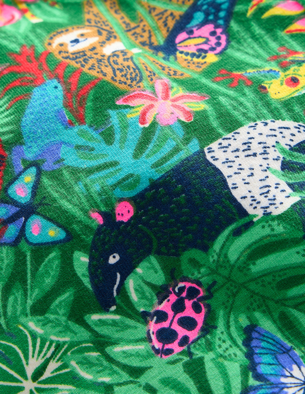 Fun Cropped Leggings-Spruce Green Rainforest - Image 3