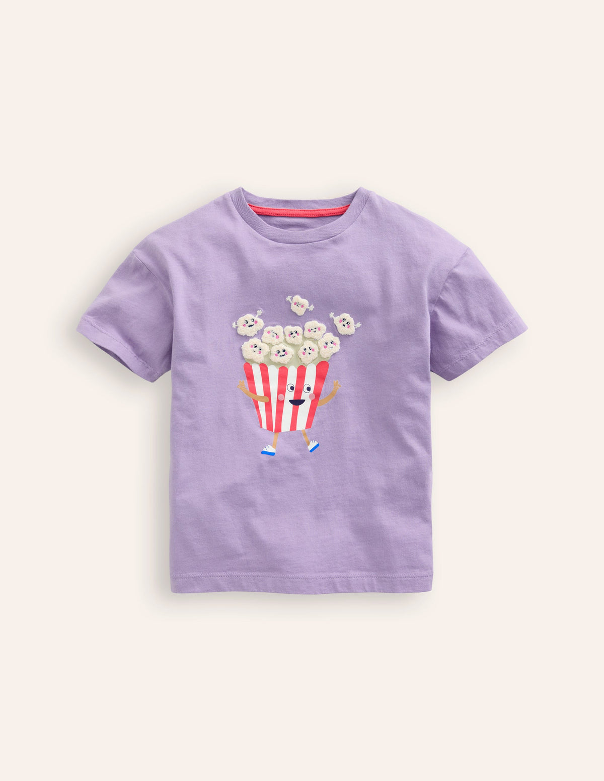 Boucle Relaxed T-shirt-Misty Lavender Popcorn - Image 1