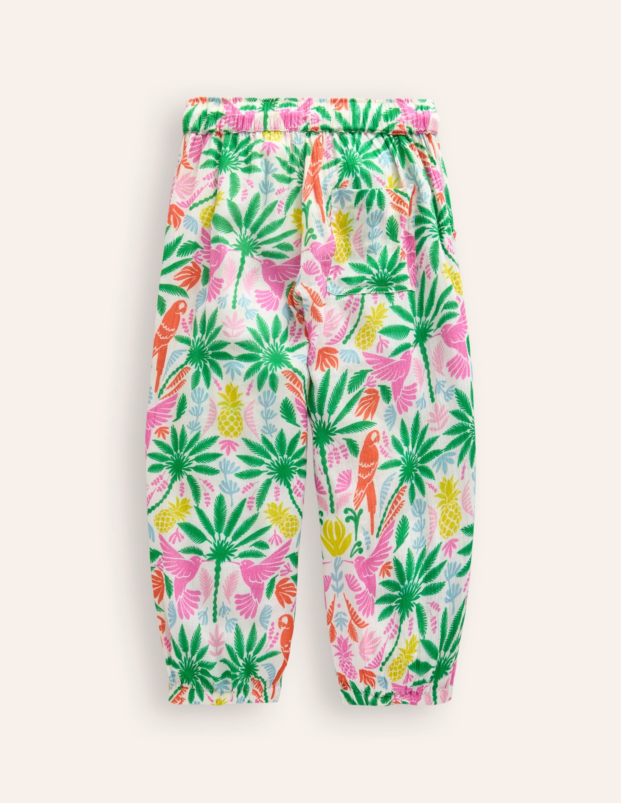 Tapered Vacation Pants-Multi Rainbow Palm - Image 2