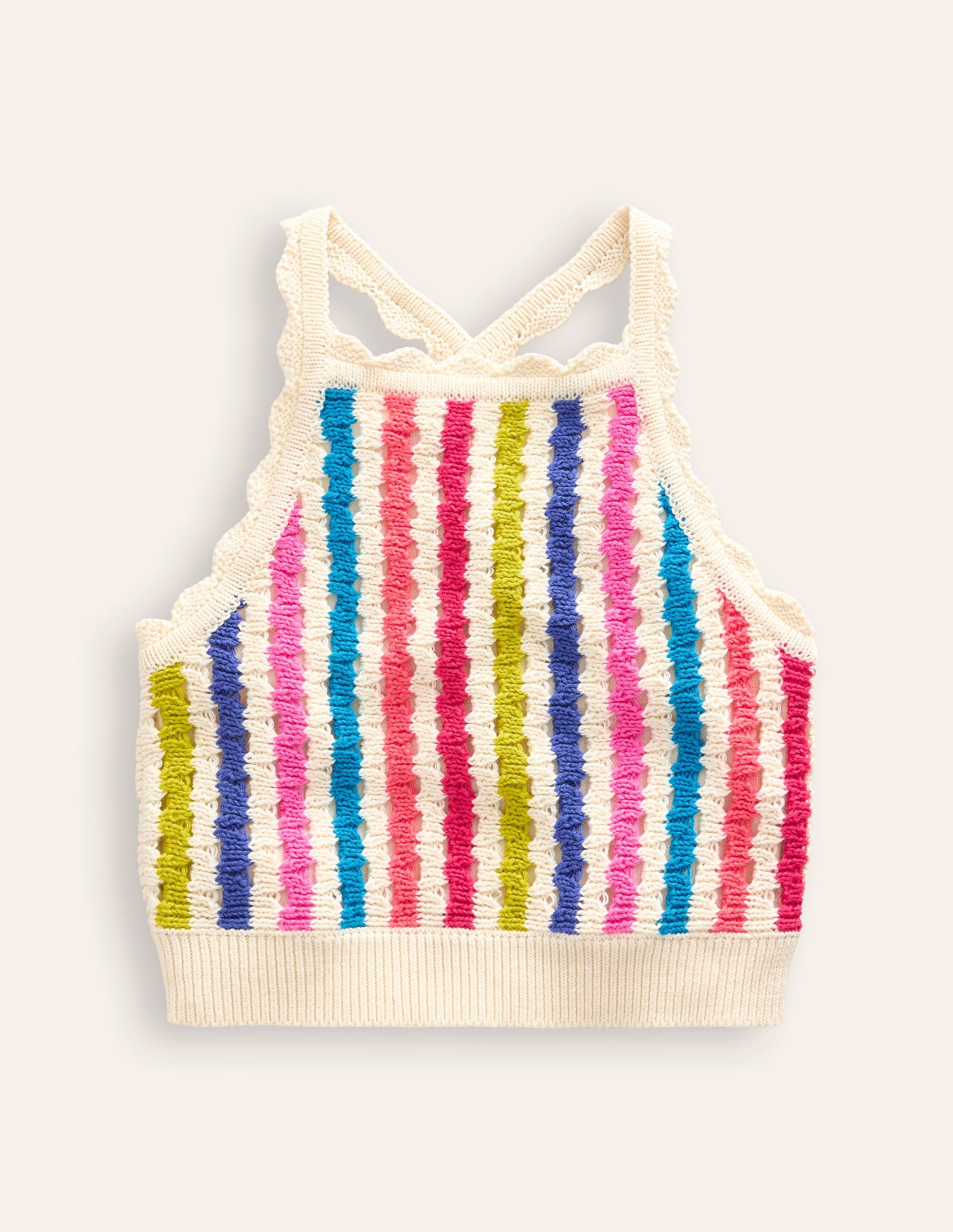 Stripe Knitted Top-Multi Stripe-1