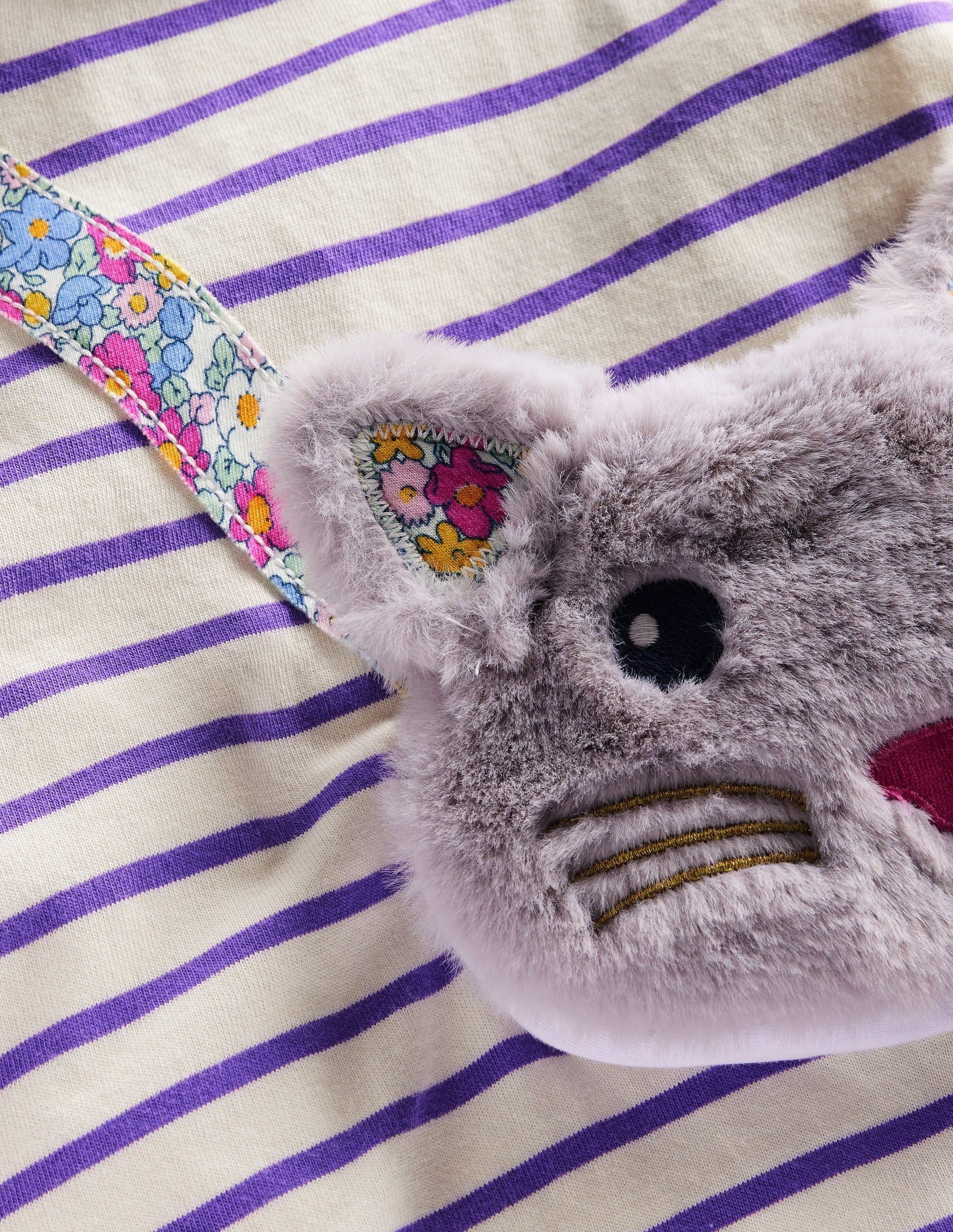 Fun Pocket Appliqué Tunic-Vanilla White/ Parma Violet-3
