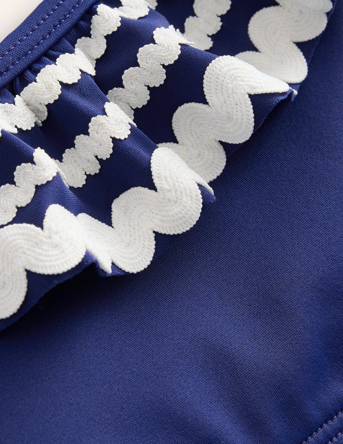 Ric Rac Frilly Bikini-Sapphire Blue - Image 3