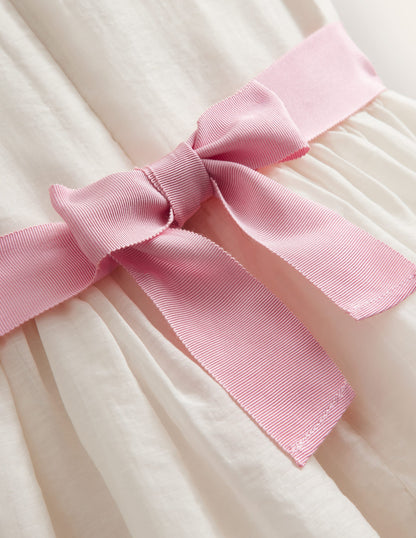 Flutter Organza Dress-Ivory-3