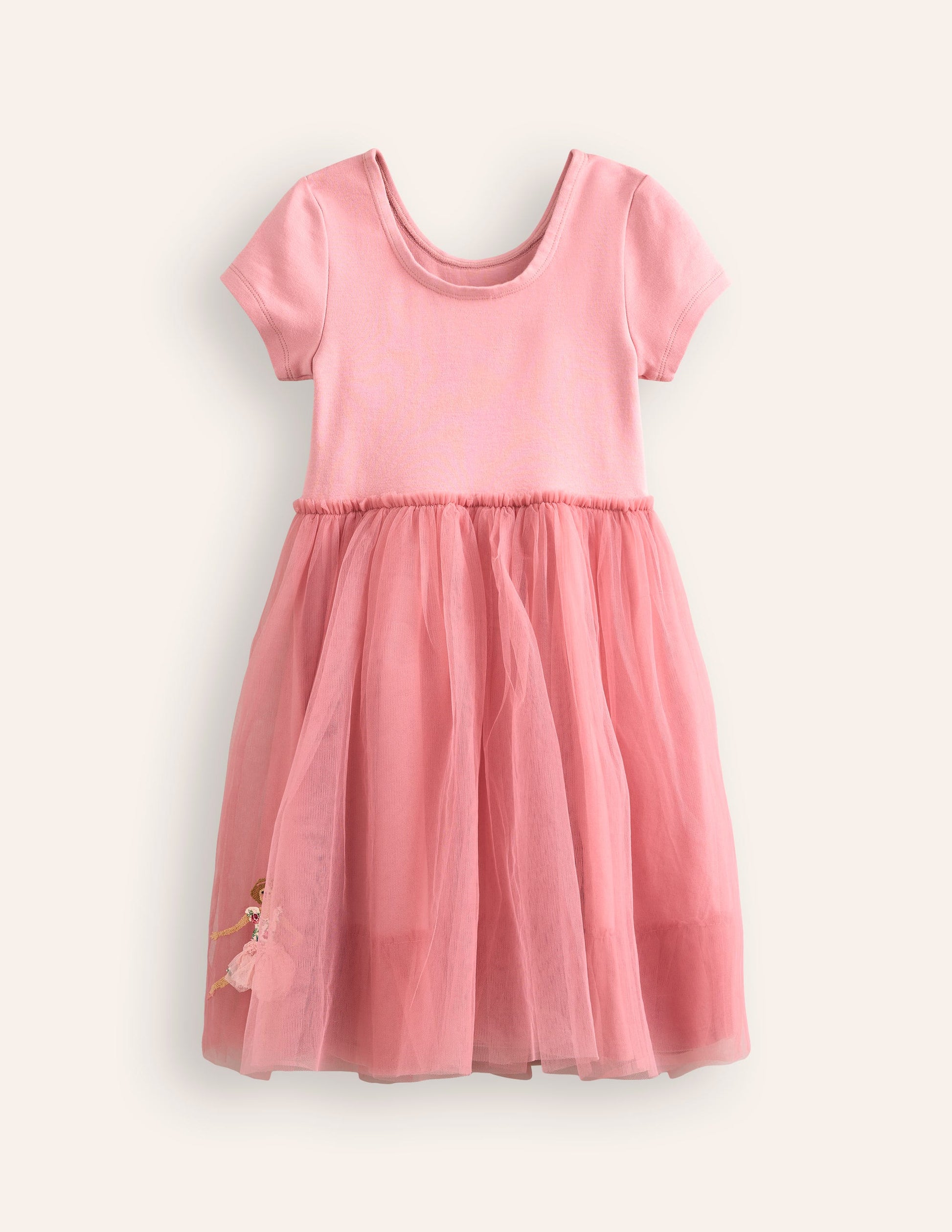 Appliqué Tulle Ballet Dress-Almond Pink Ballerinas-2