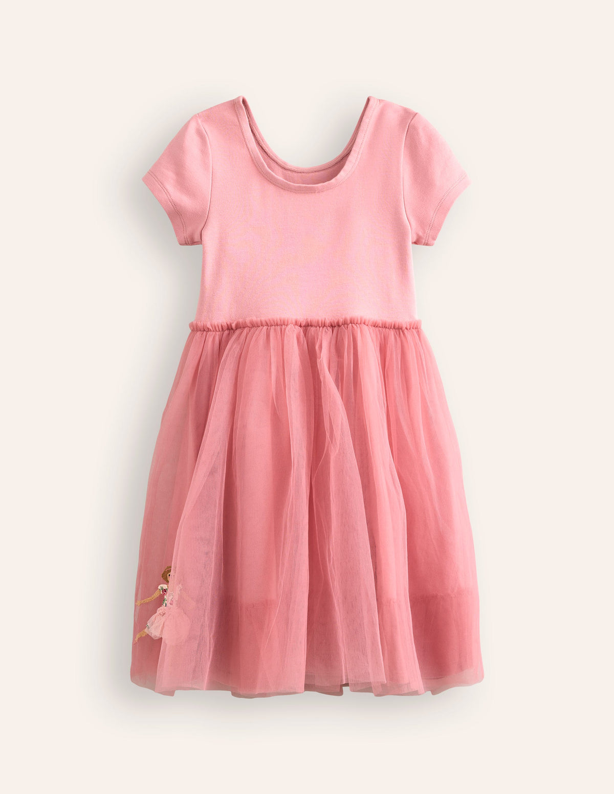 Appliqué Tulle Ballet Dress-Almond Pink Ballerinas - Image 2