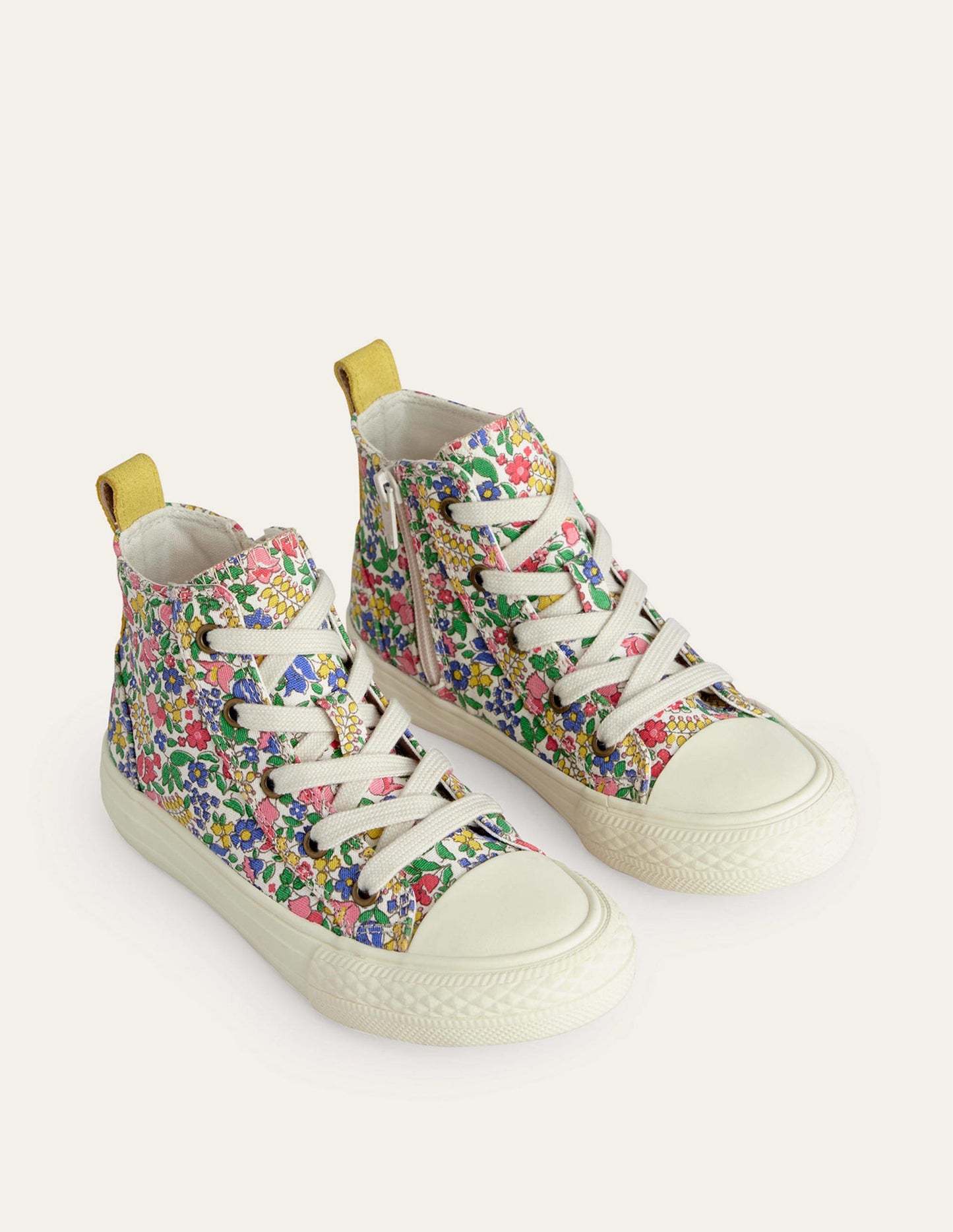 Canvas High Tops-Multi Flowerbed