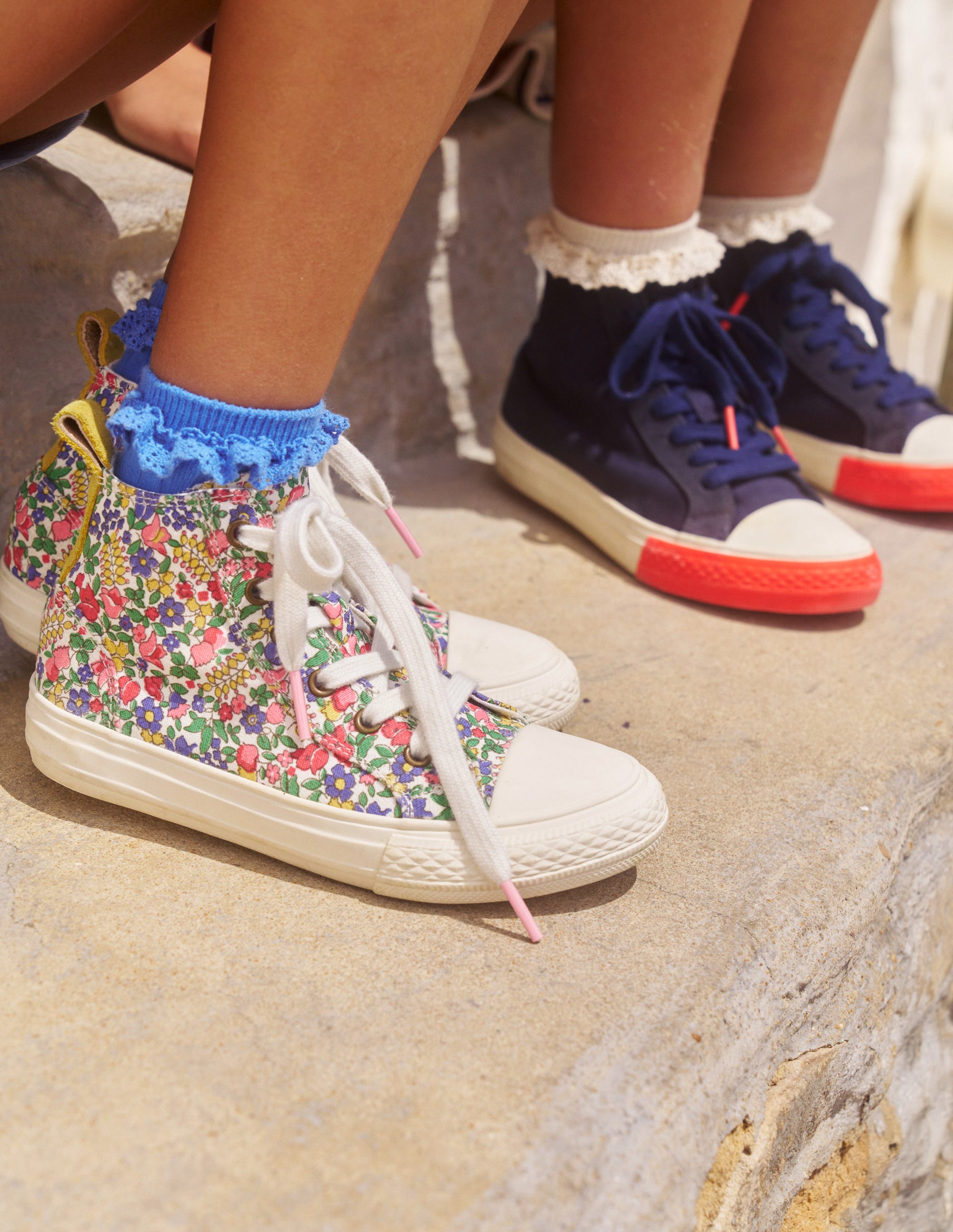 Canvas High Tops-Multi Flowerbed - Image 4