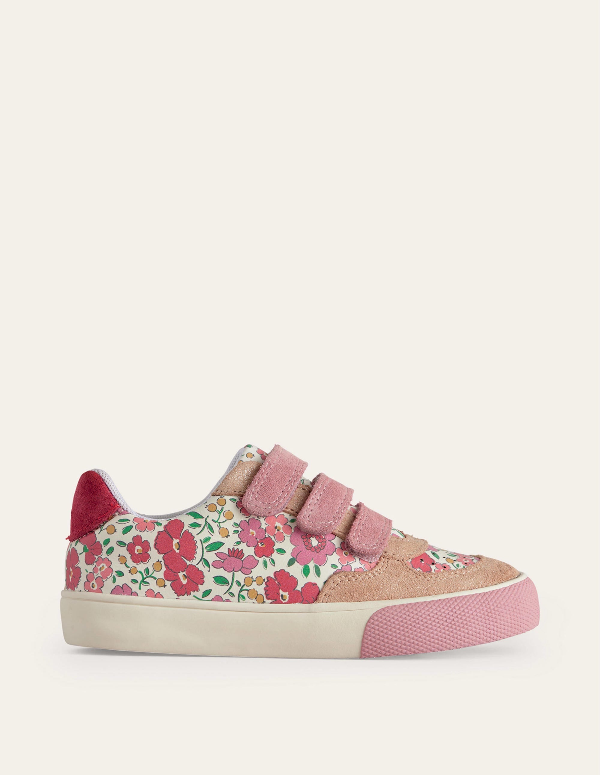Leather Low Tops-Multi Floral - Image 1