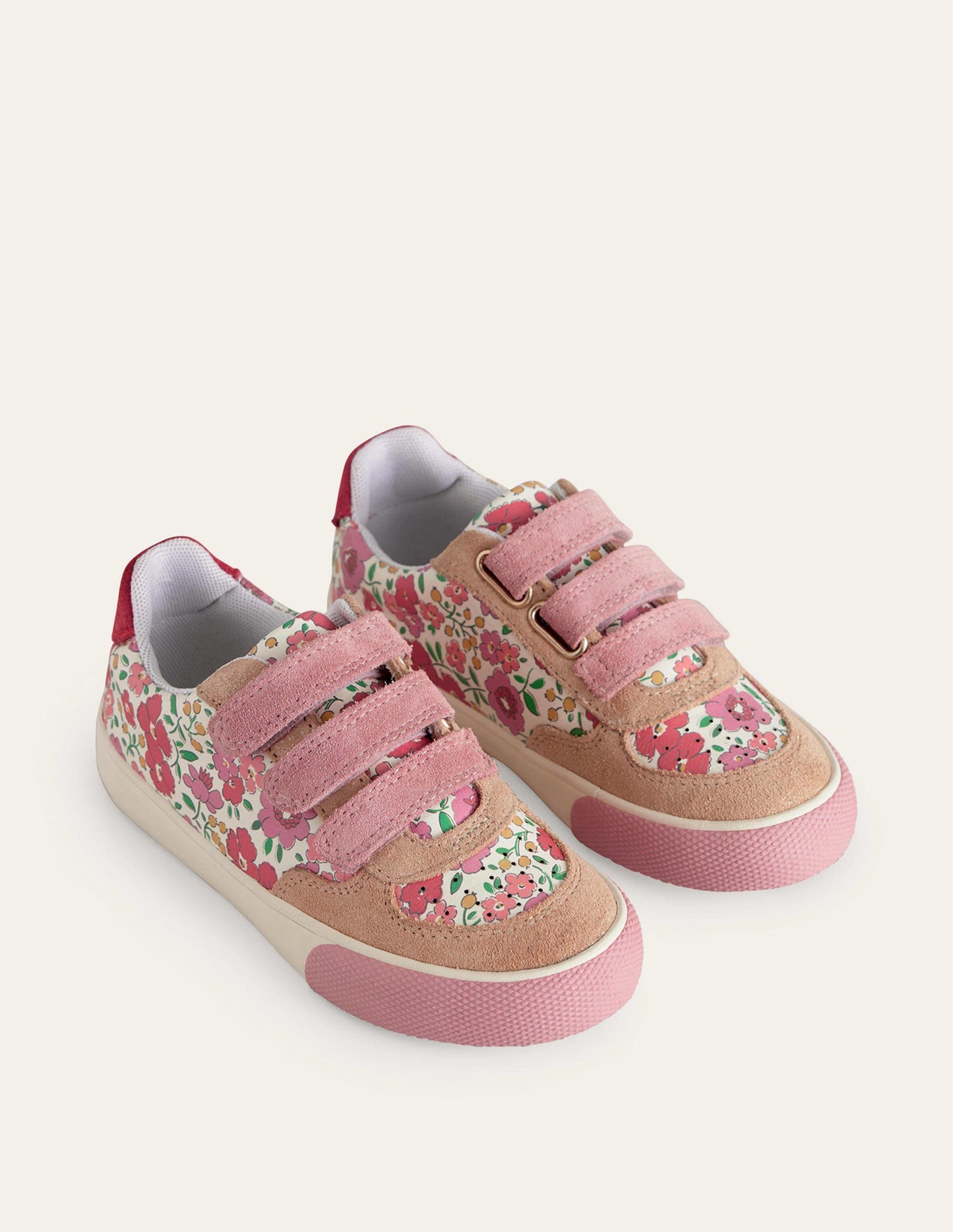 Leather Low Tops-Multi Floral