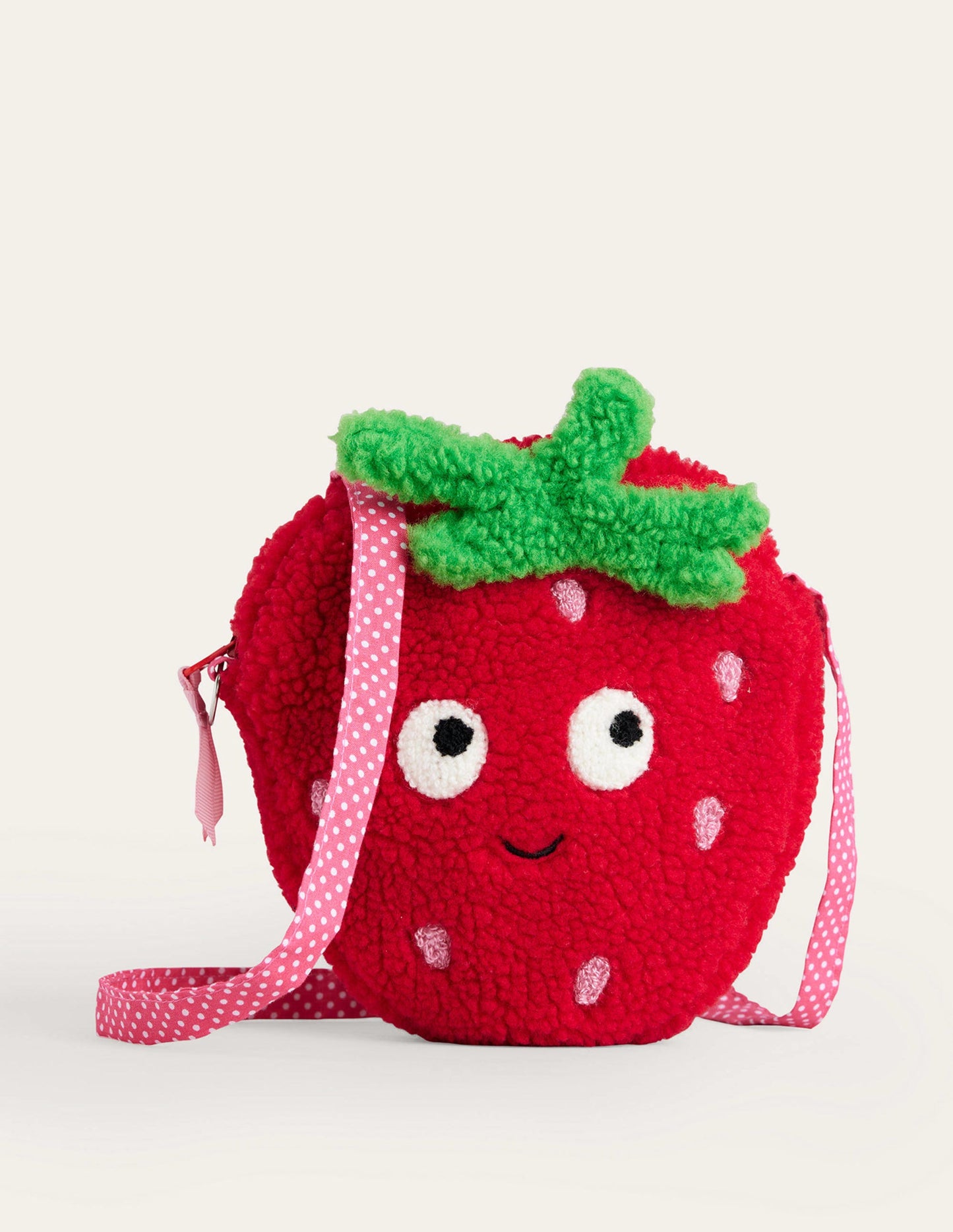 Novelty Crossbody Bag-Poppy Red Strawberry
